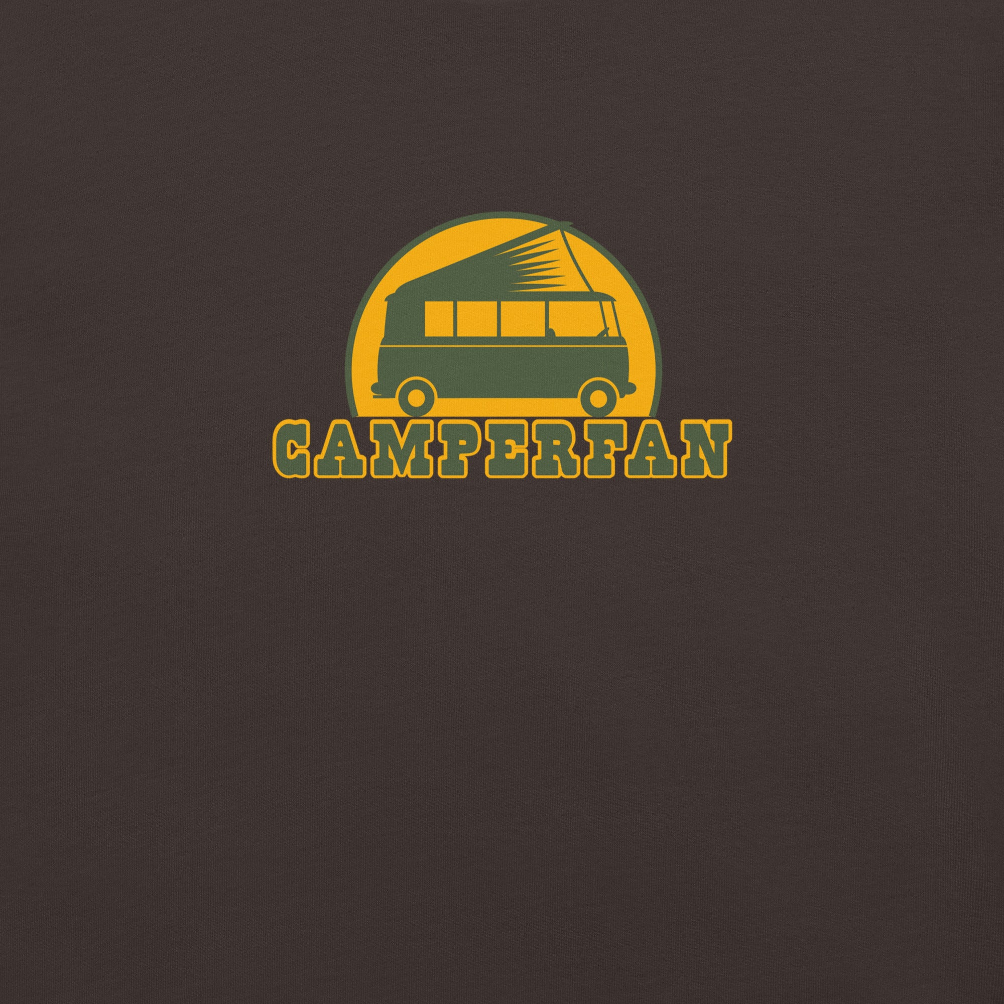 Unisex cotton t-shirt Camperfan on dark colors