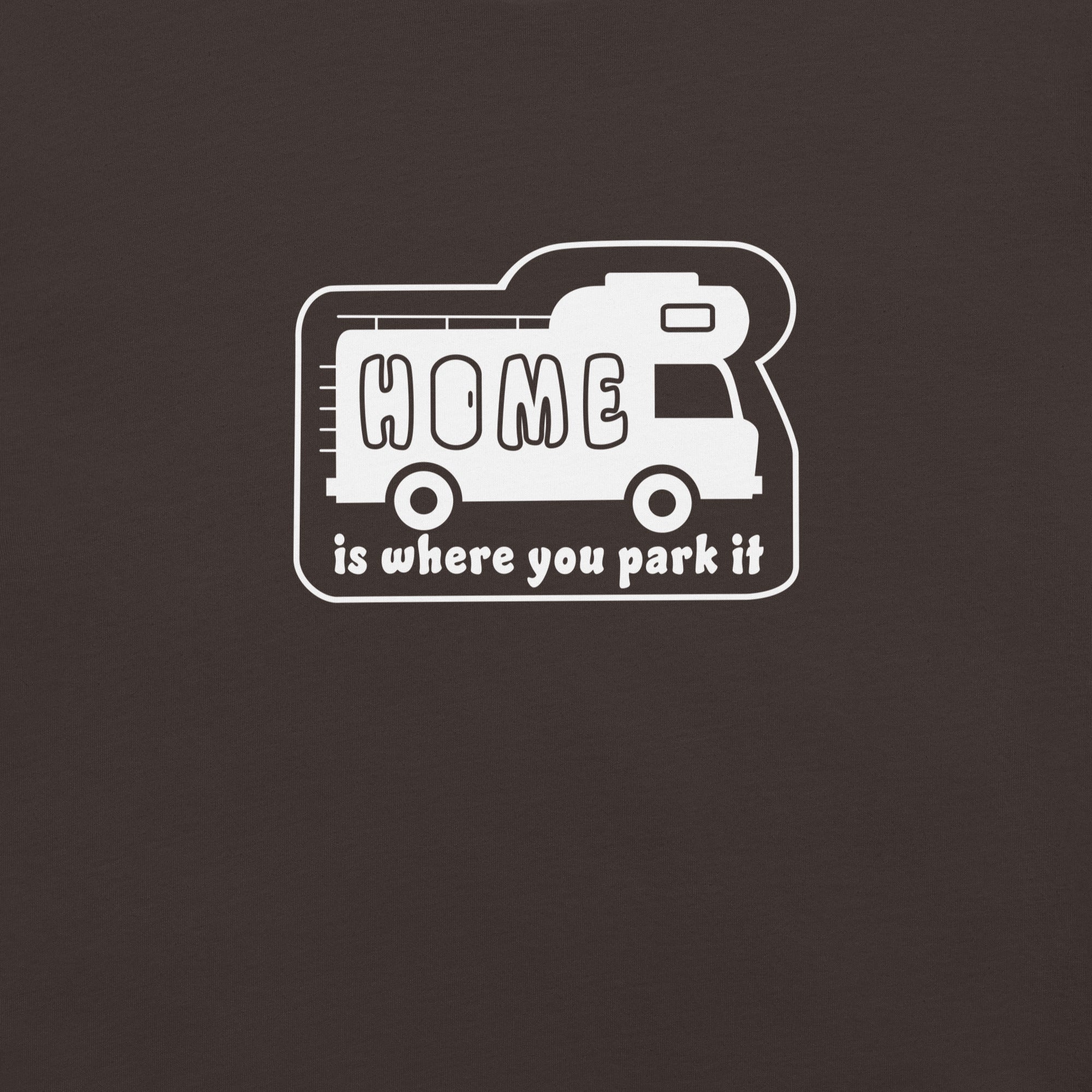 Unisex cotton t-shirt Bold Camper Van on dark colors