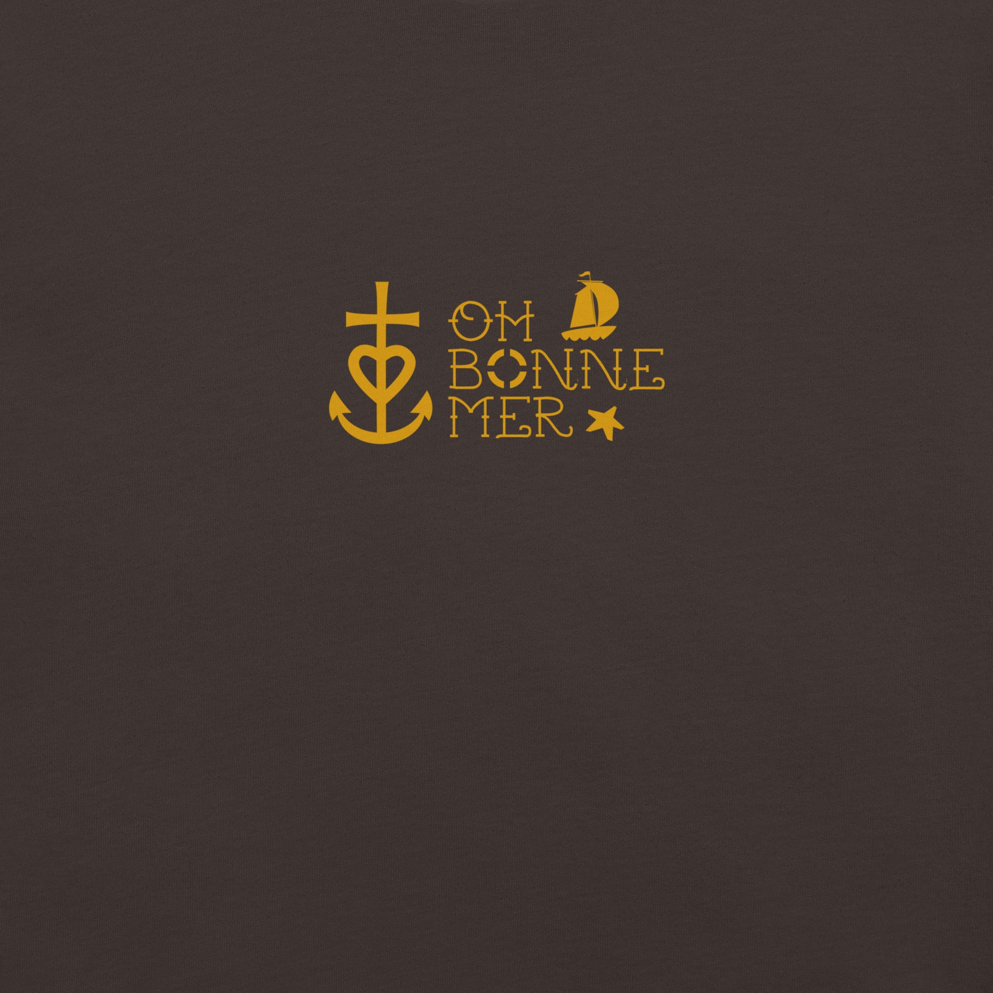Unisex cotton t-shirt Oh Bonne Mer 2 on dark colors