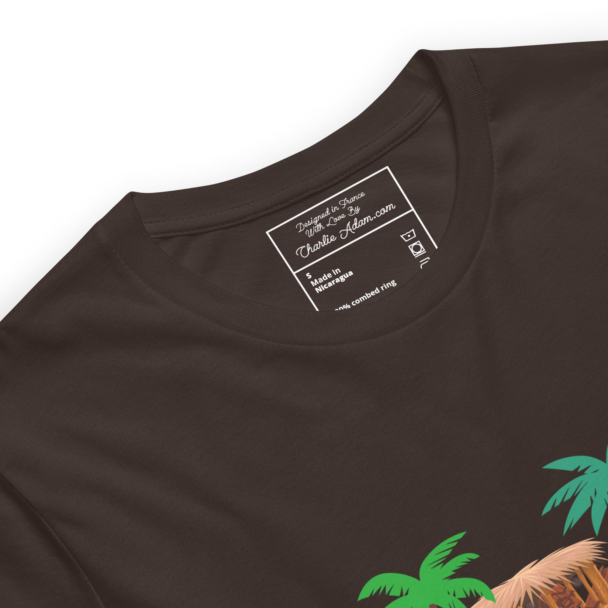 Unisex t-shirt Tiki Kombi on dark colors
