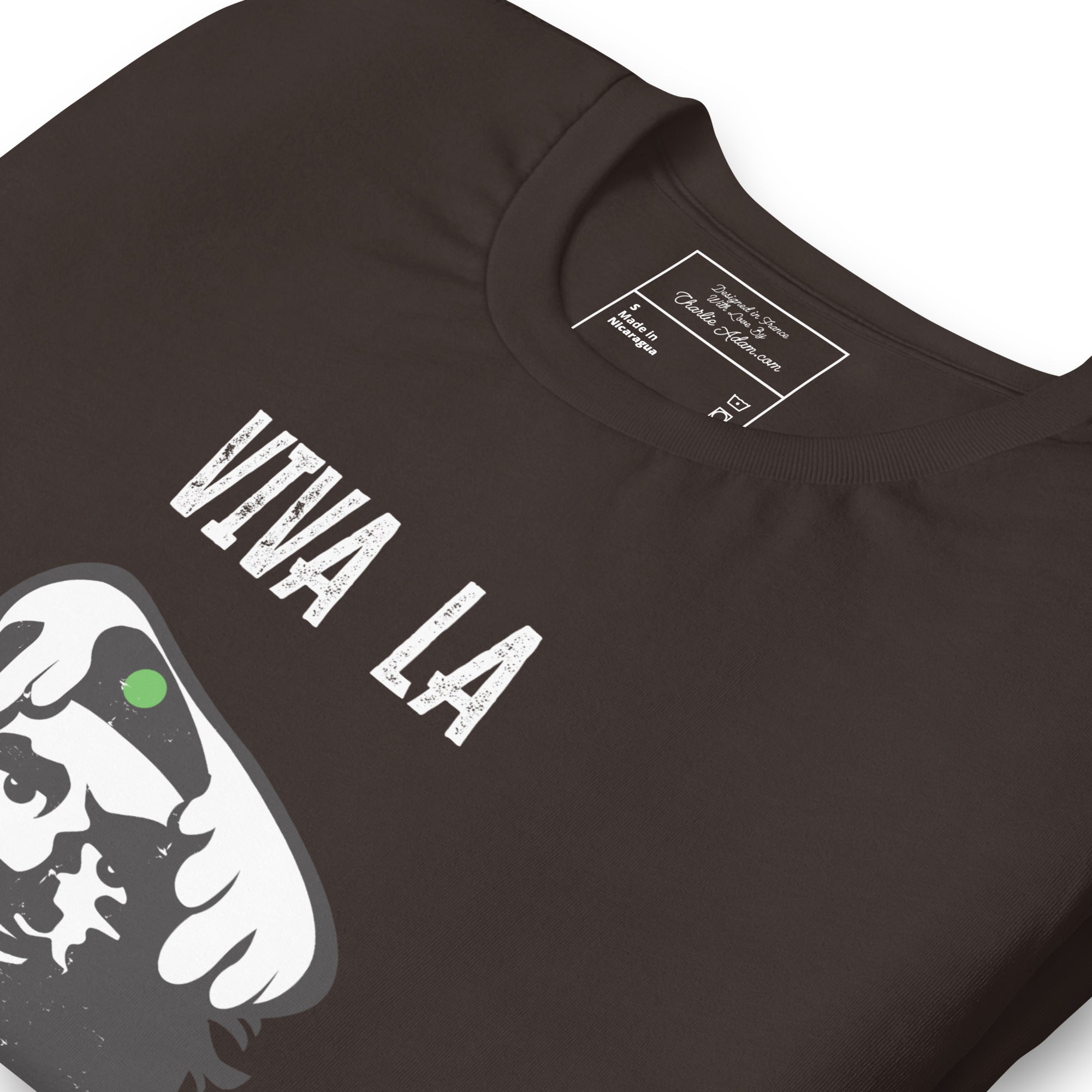 T-shirt en coton unisexe Viva la Rebolochon sur couleurs foncées