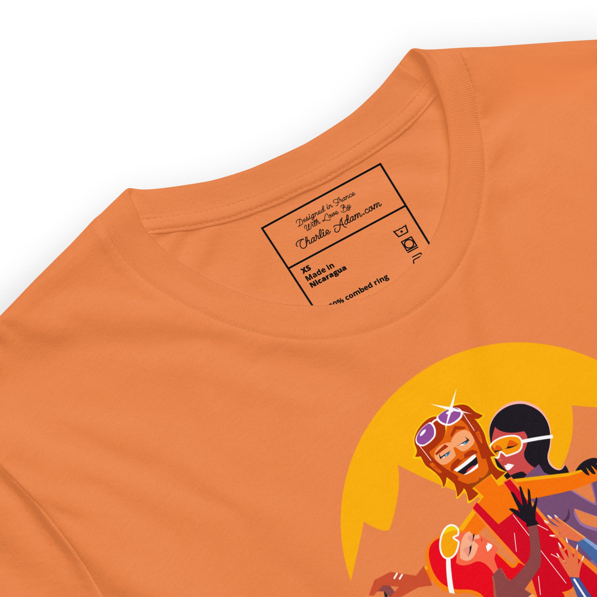 T-shirt en coton unisexe Love instructor First lesson free sur couleurs claires