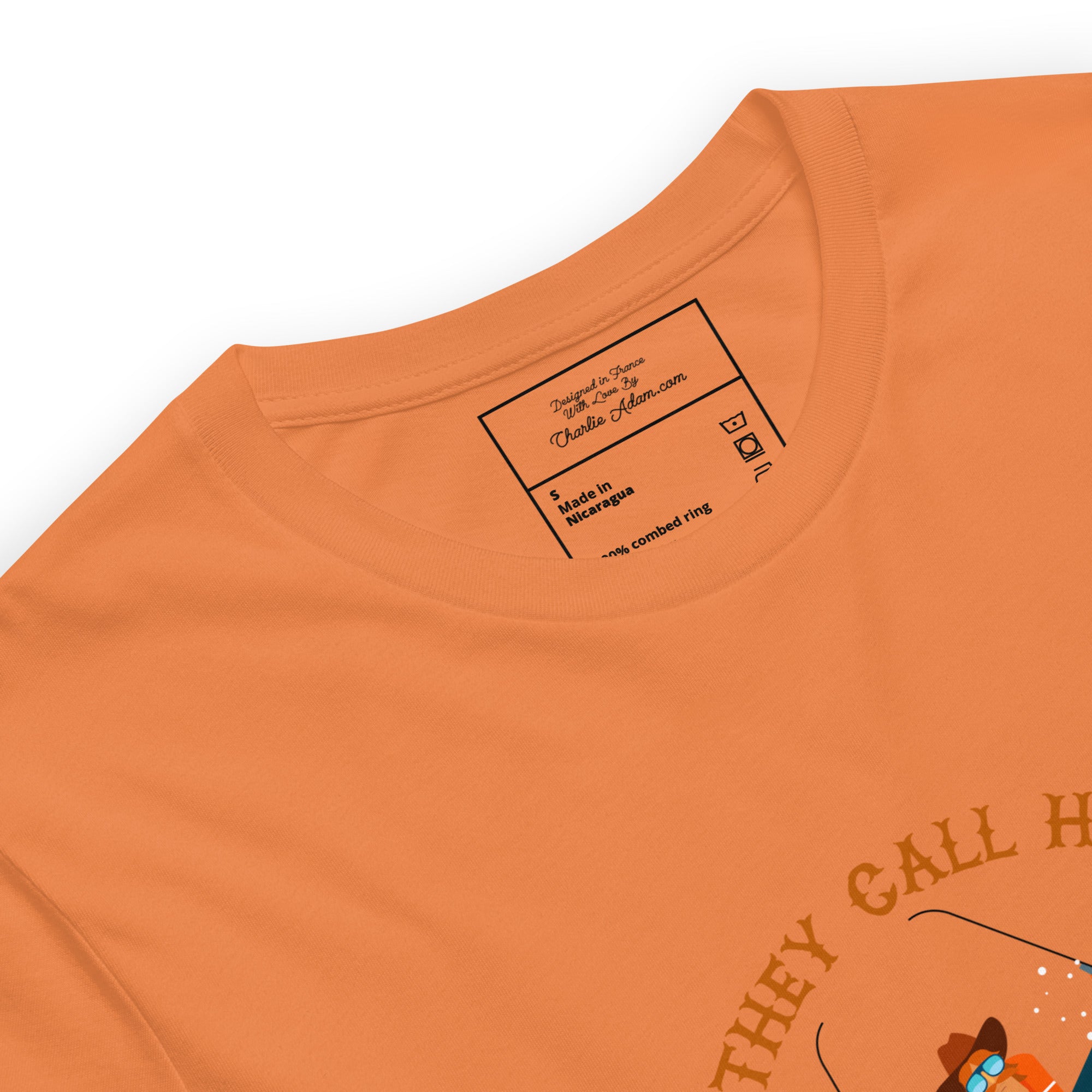 T-shirt en coton unisexe Hot Dogger sur couleurs vives