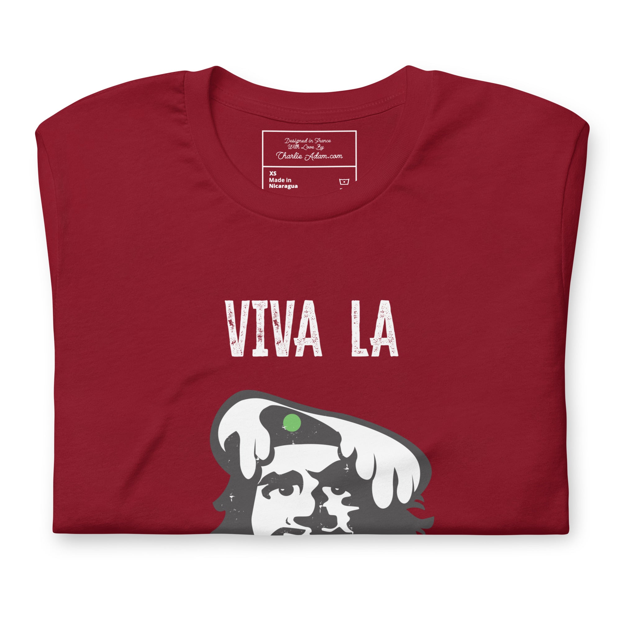 T-shirt en coton unisexe Viva la Rebolochon sur couleurs foncées