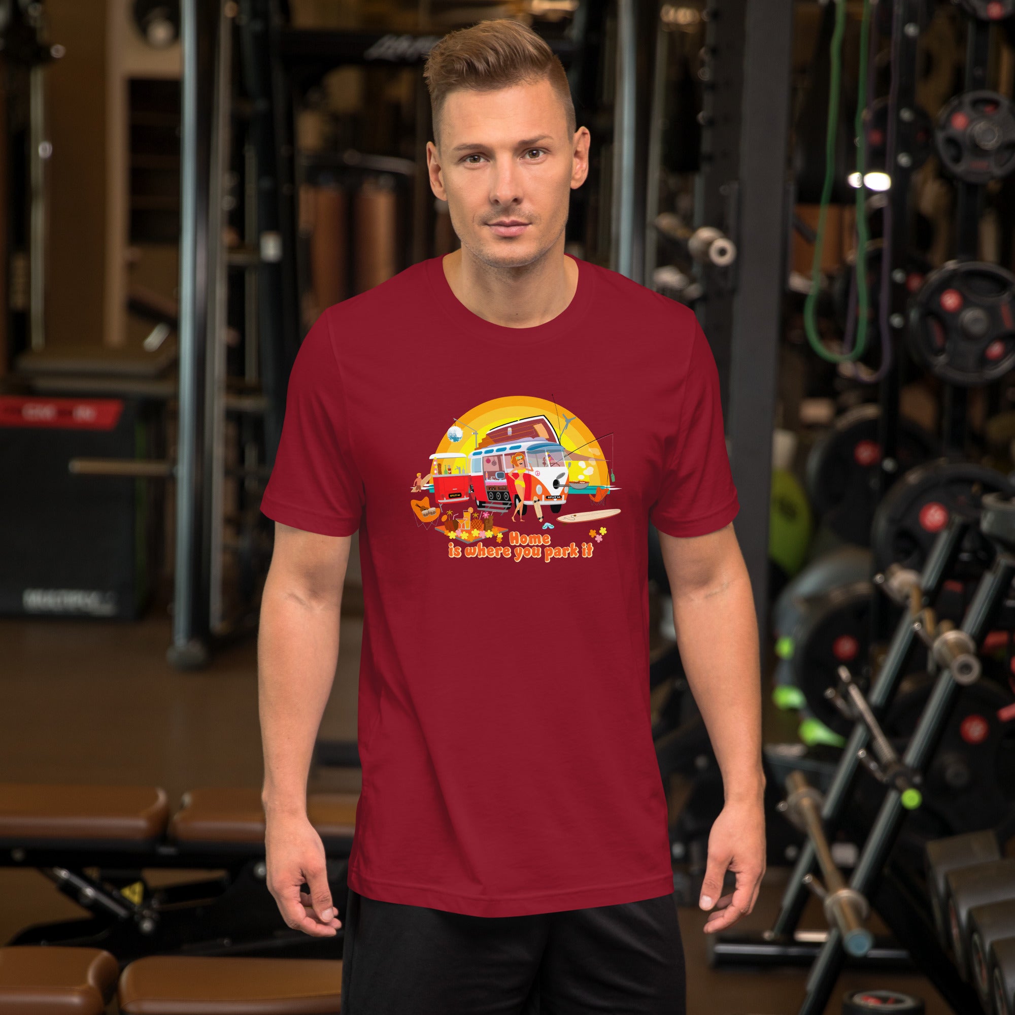 Unisex cotton t-shirt Ultra Combi on dark colors