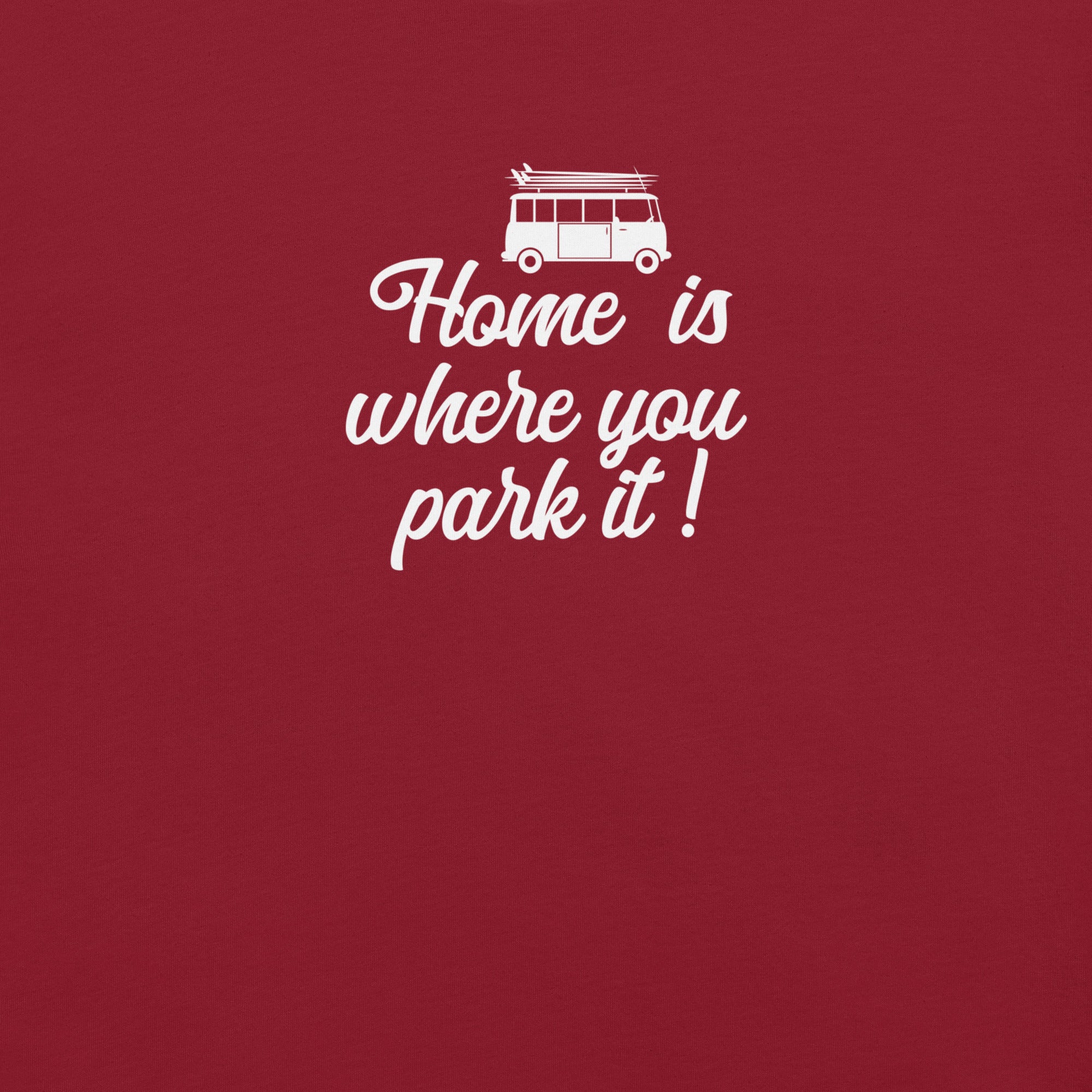 T-shirt en coton unisexe White Surf Combi sur couleurs foncées