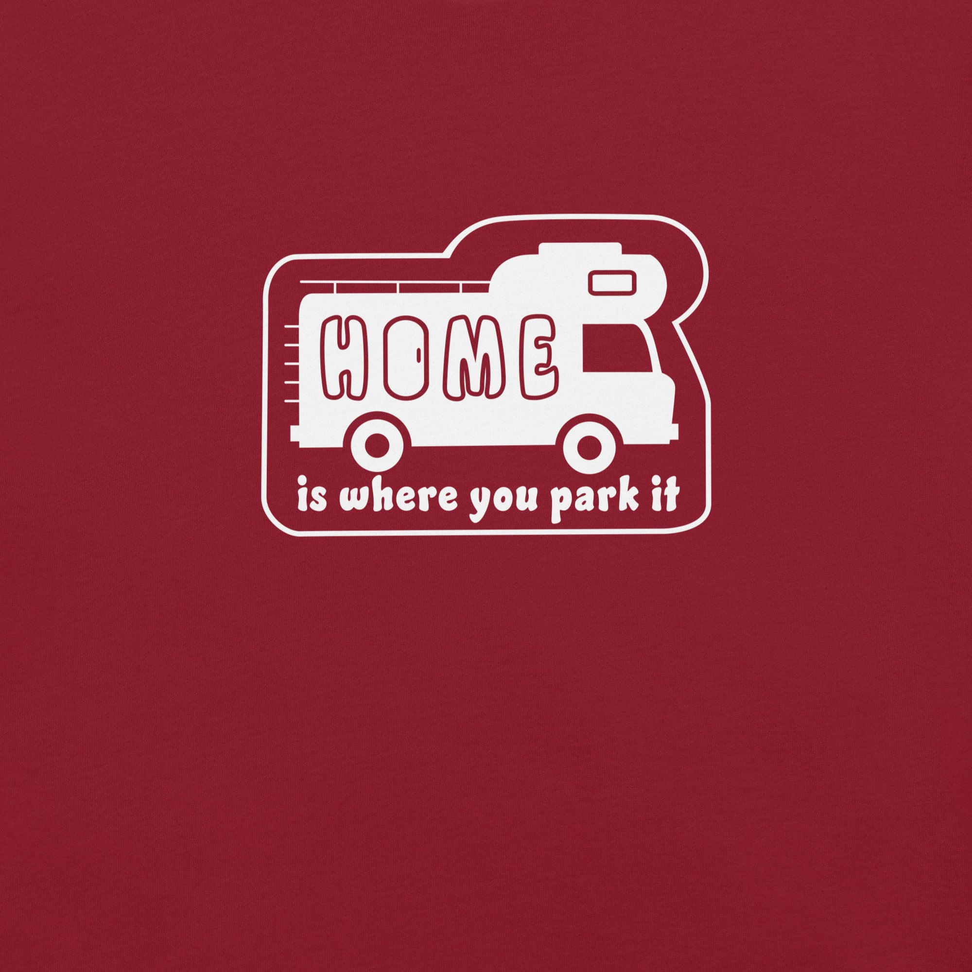 Unisex cotton t-shirt Bold Camper Van on dark colors