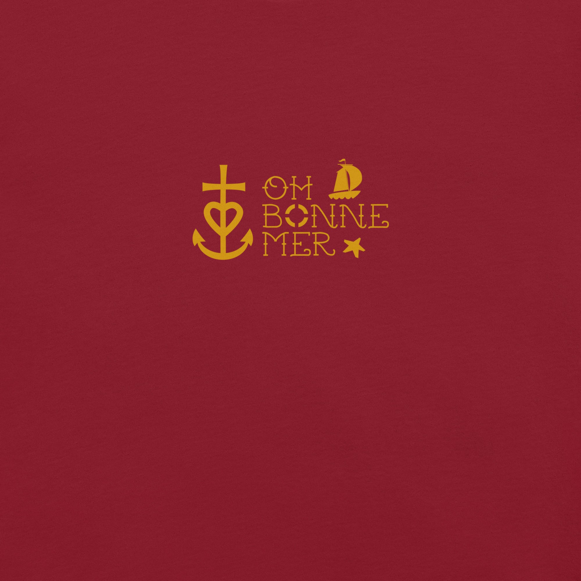 Unisex cotton t-shirt Oh Bonne Mer 2 on dark colors