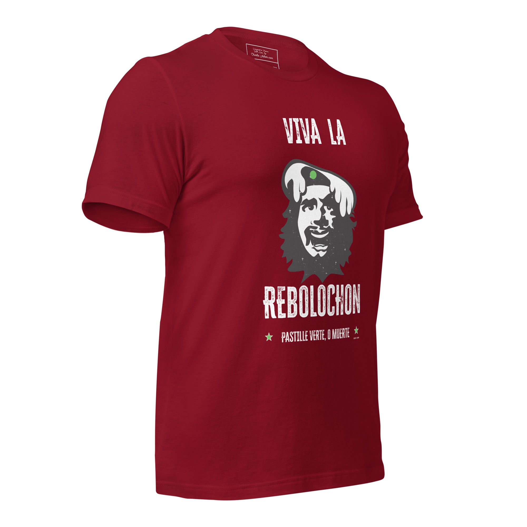 T-shirt en coton unisexe Viva la Rebolochon sur couleurs foncées