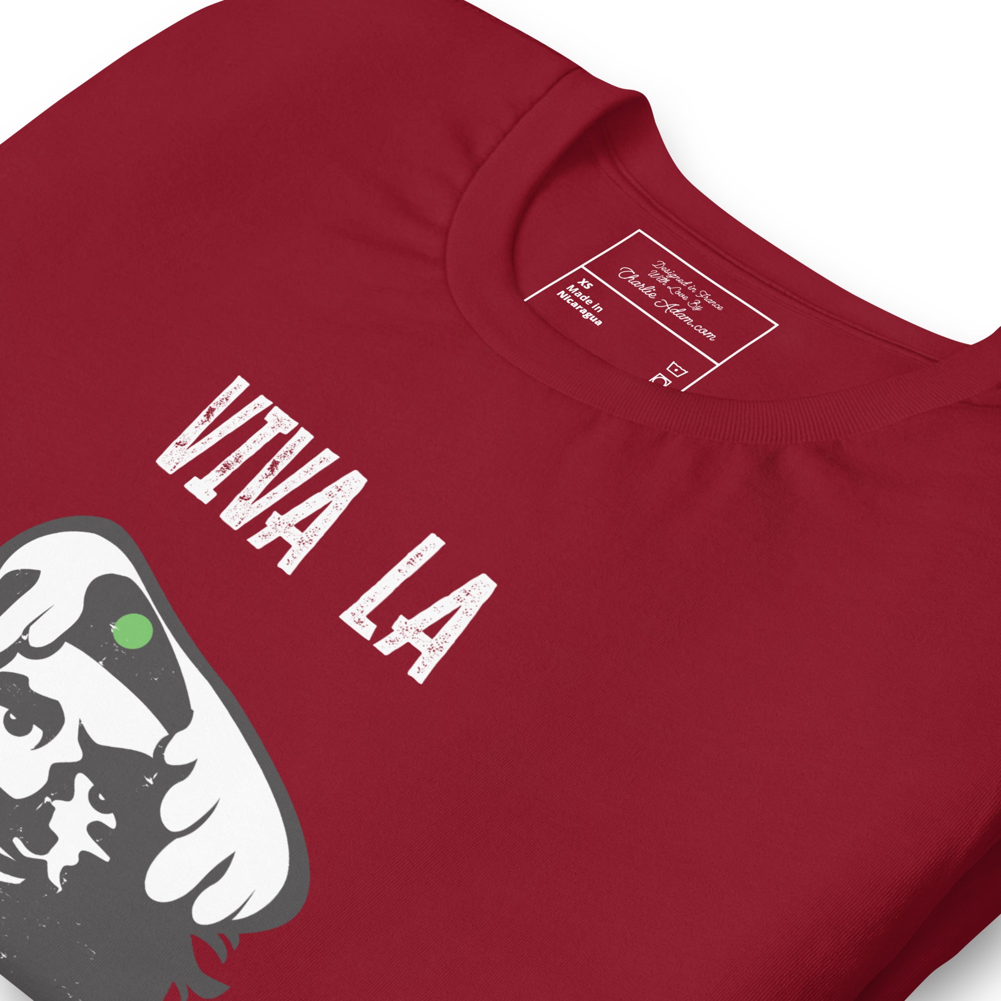 T-shirt en coton unisexe Viva la Rebolochon sur couleurs foncées