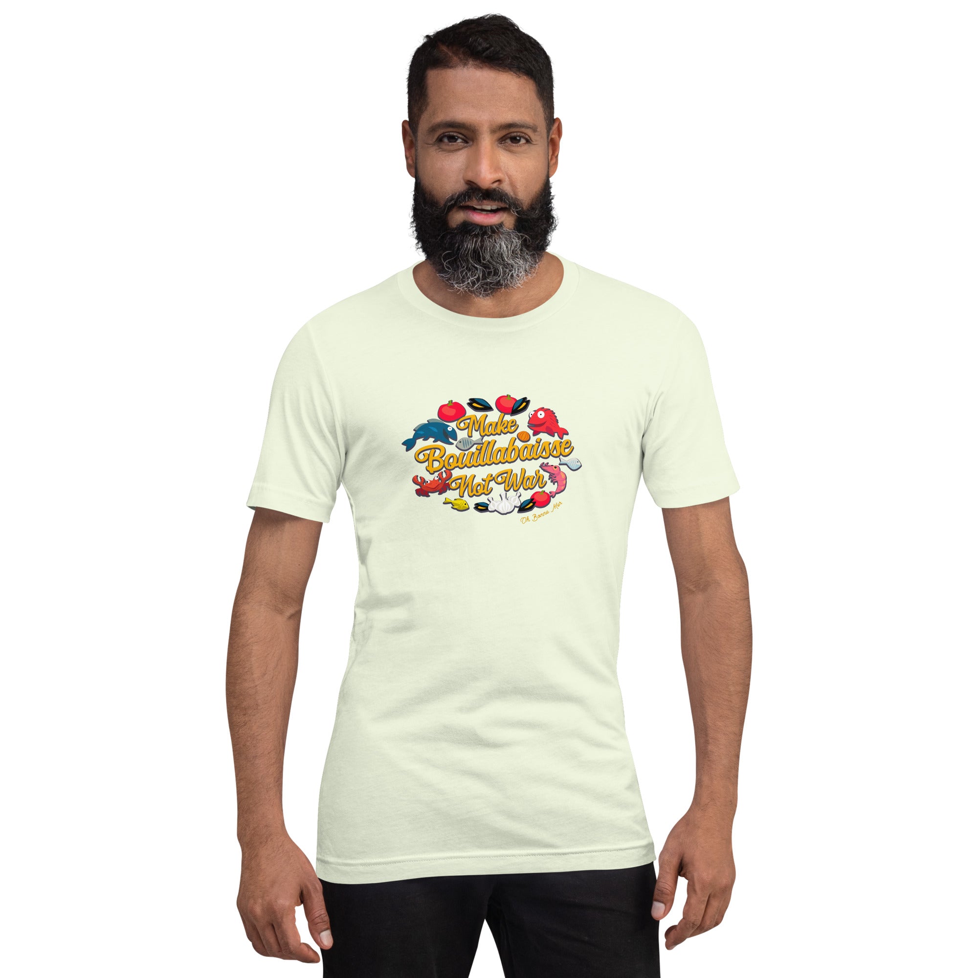 T-shirt en coton unisexe Make Bouillabaisse Not War