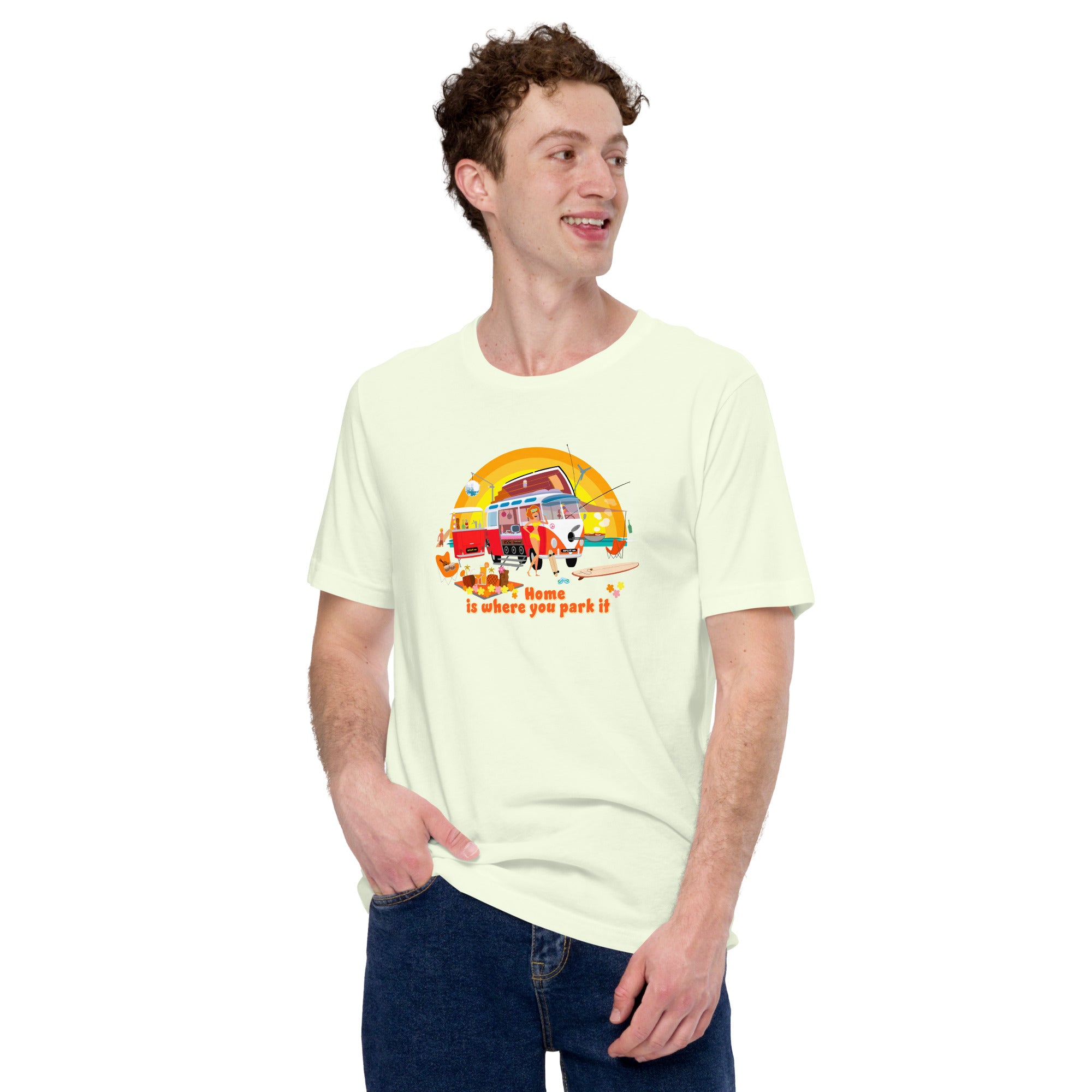 Unisex cotton t-shirt Ultra Combi on light colors