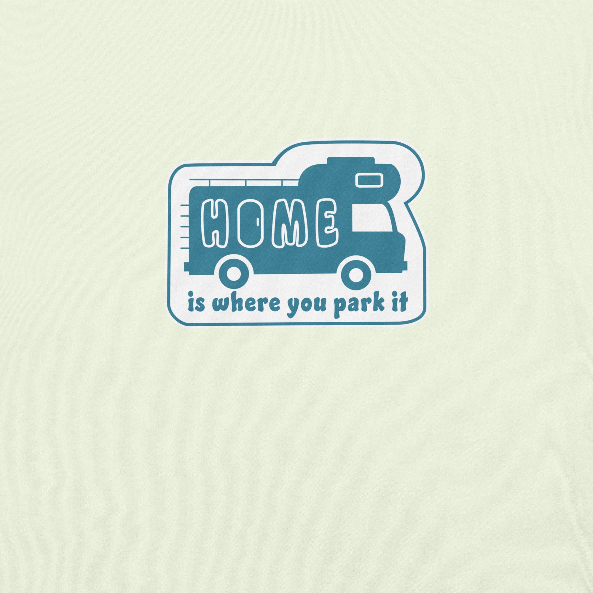 Unisex cotton t-shirt Bold Camper Van on light colors