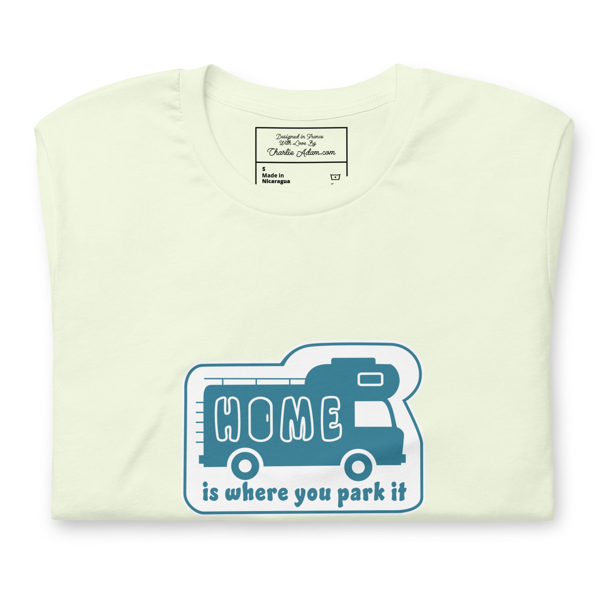 Unisex cotton t-shirt Bold Camper Van on light colors
