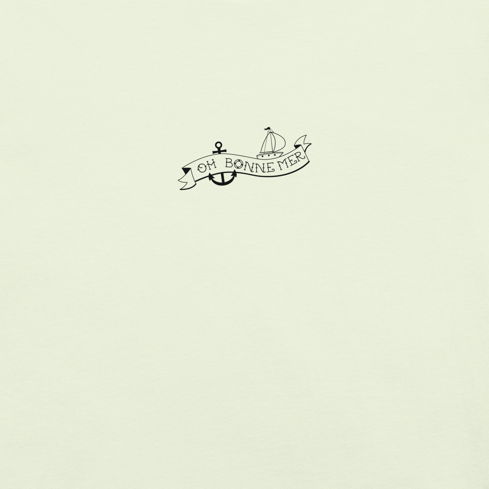 T-shirt en coton unisexe Oh Bonne Mer Tattoo black sur couleurs claires