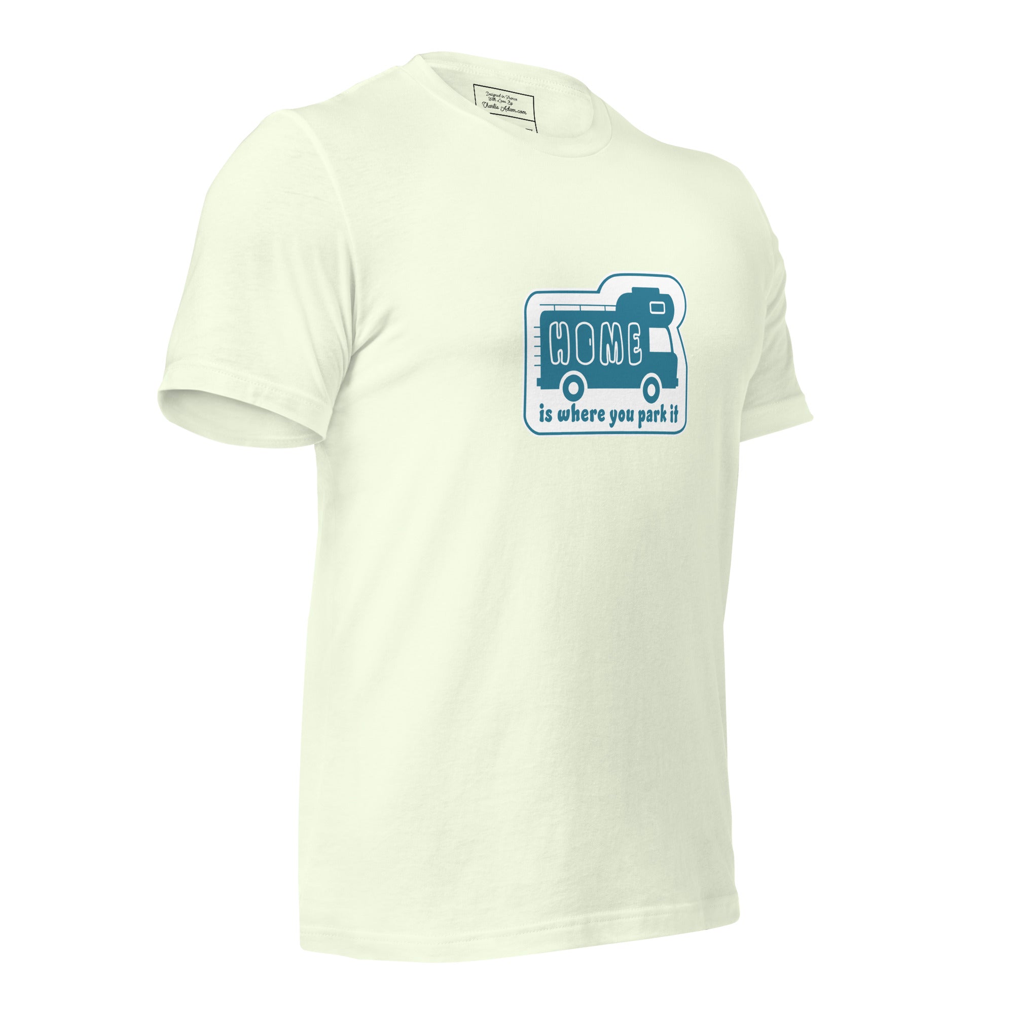 Unisex cotton t-shirt Bold Camper Van on light colors