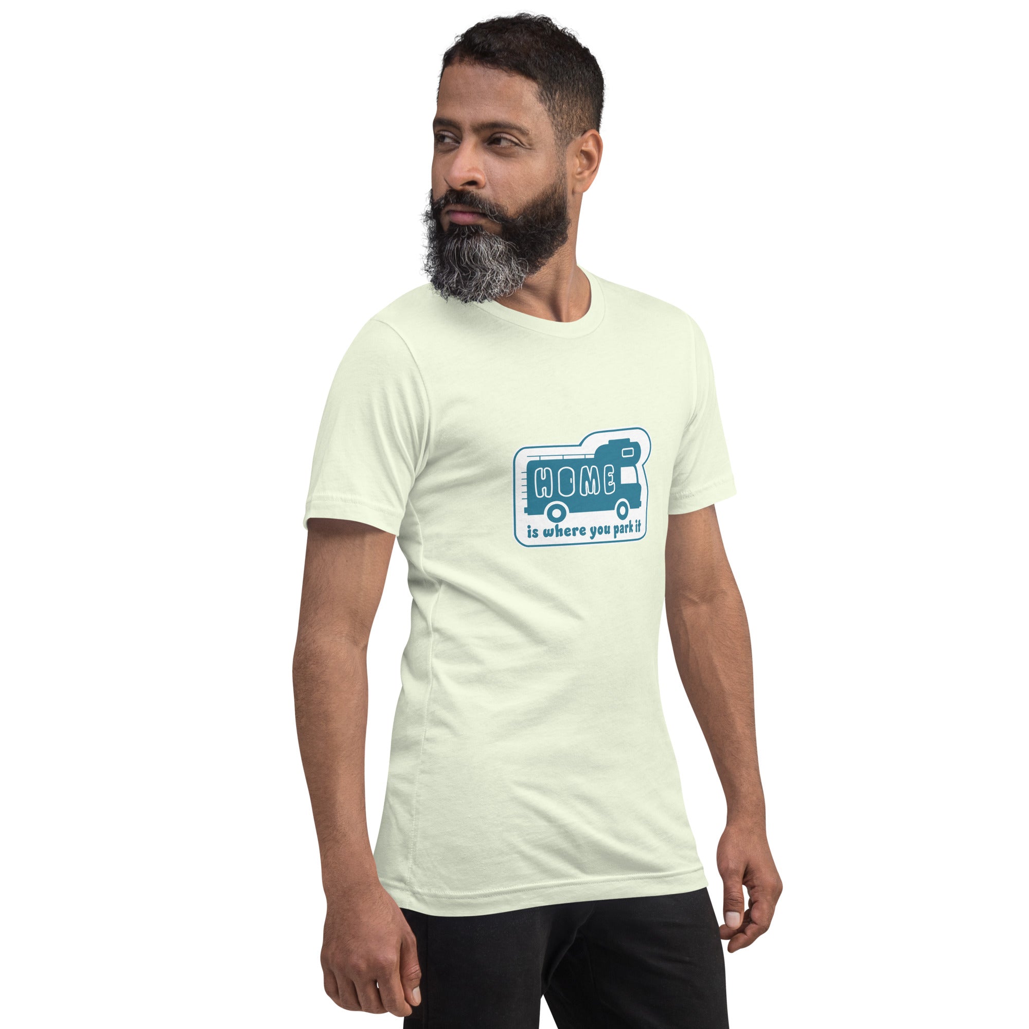 Unisex cotton t-shirt Bold Camper Van on light colors