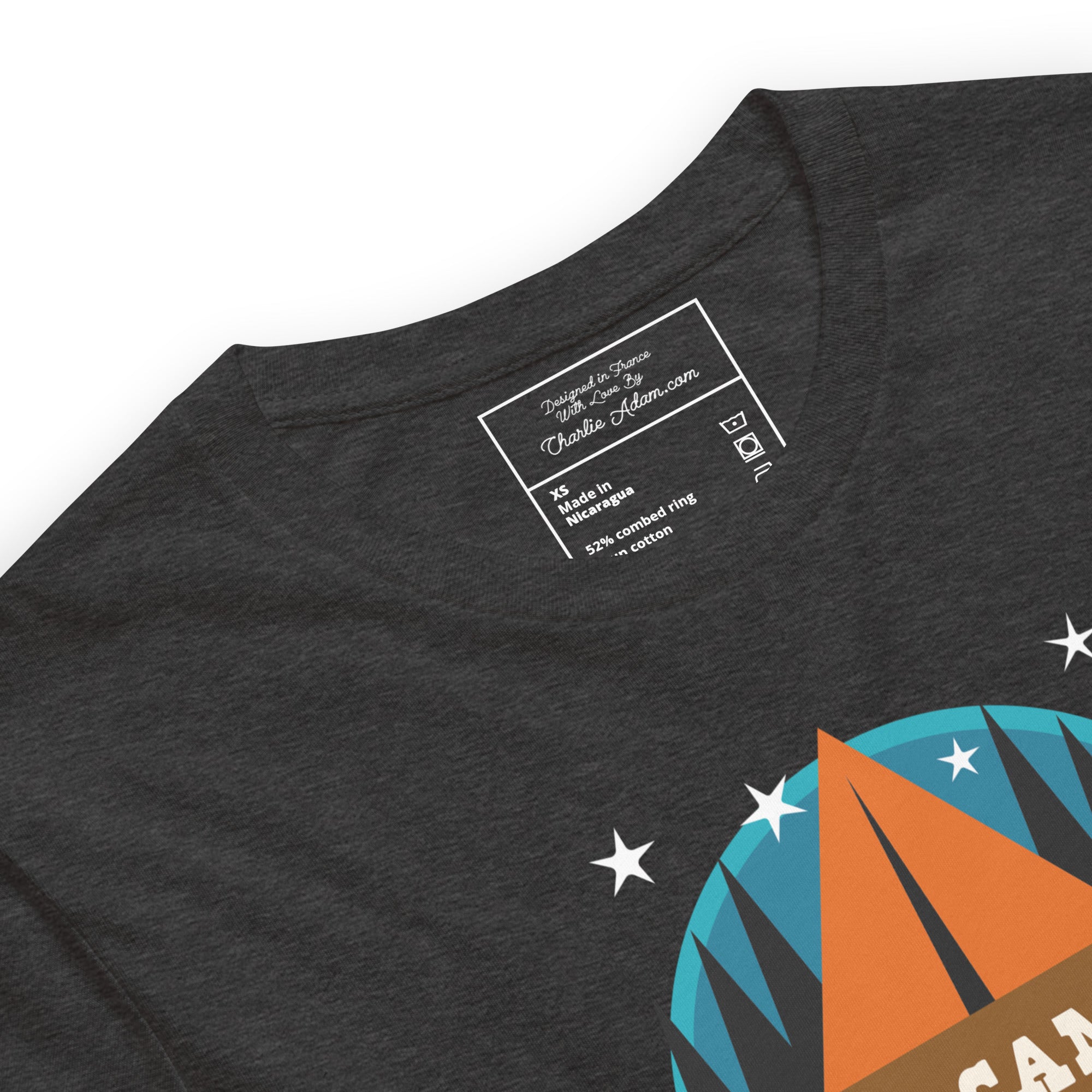 Unisex t-shirt Free camping is not a crime on dark heather colors