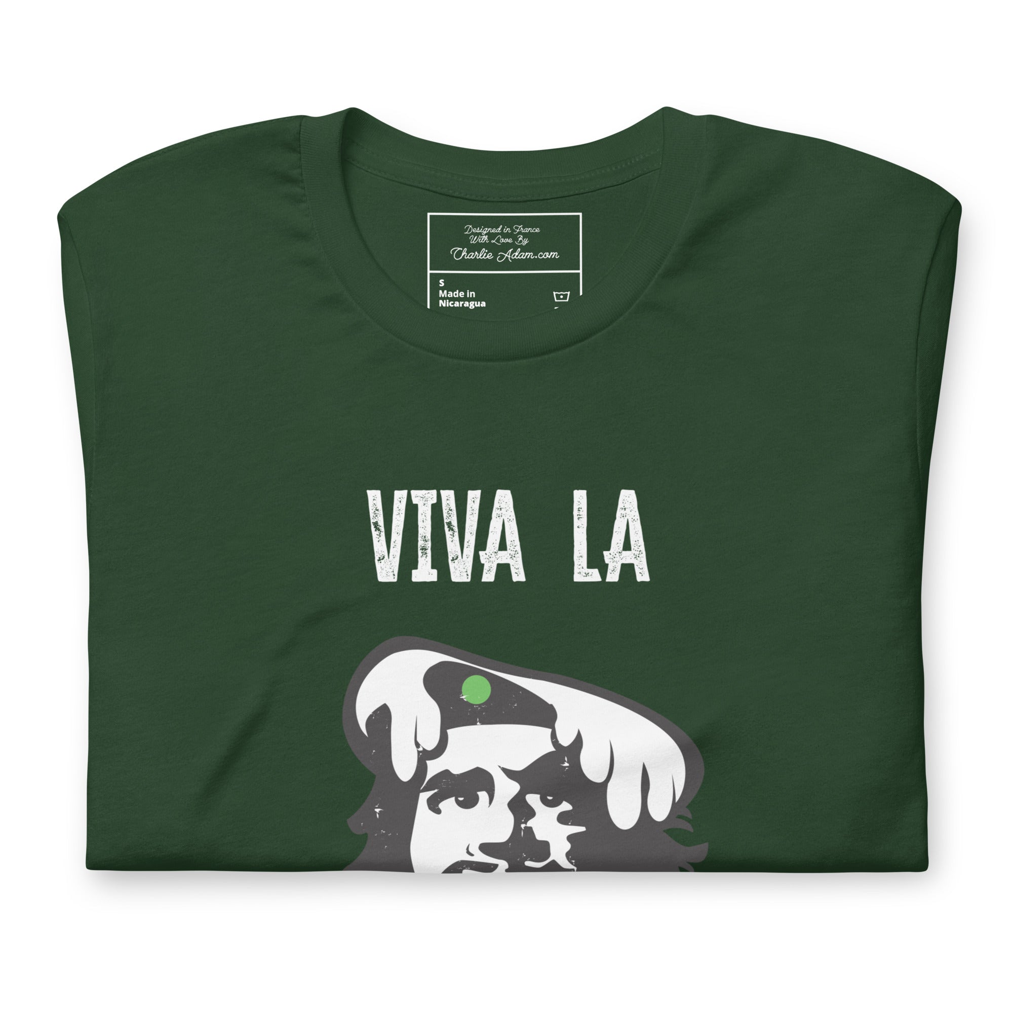 T-shirt en coton unisexe Viva la Rebolochon sur couleurs foncées