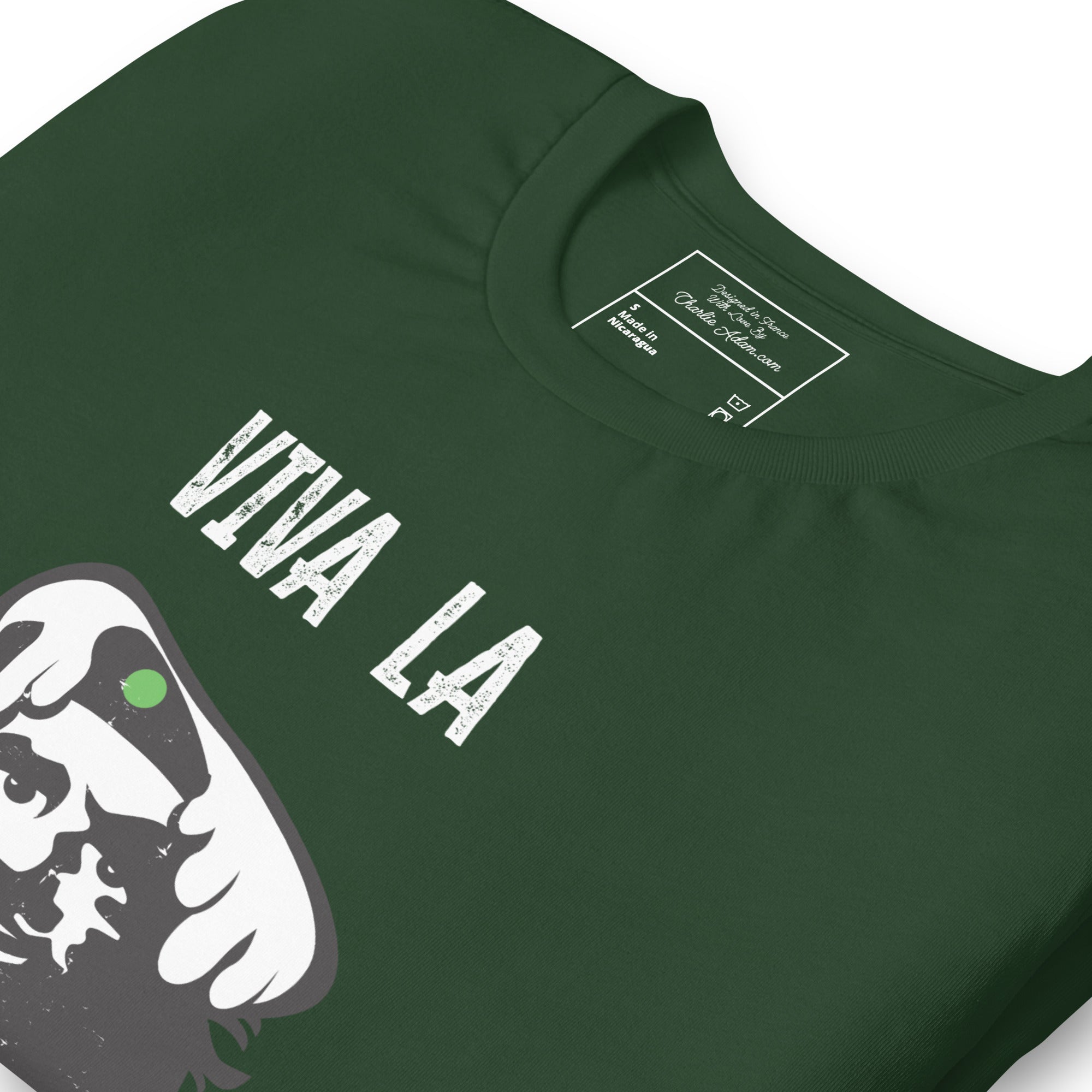 T-shirt en coton unisexe Viva la Rebolochon sur couleurs foncées