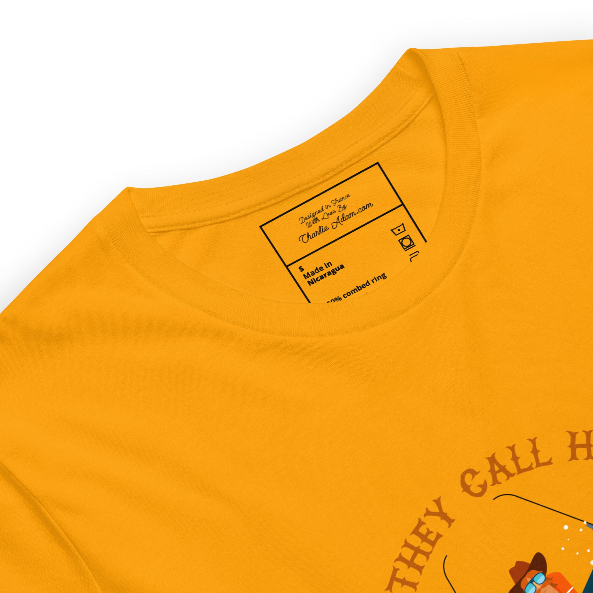 T-shirt en coton unisexe Hot Dogger sur couleurs vives