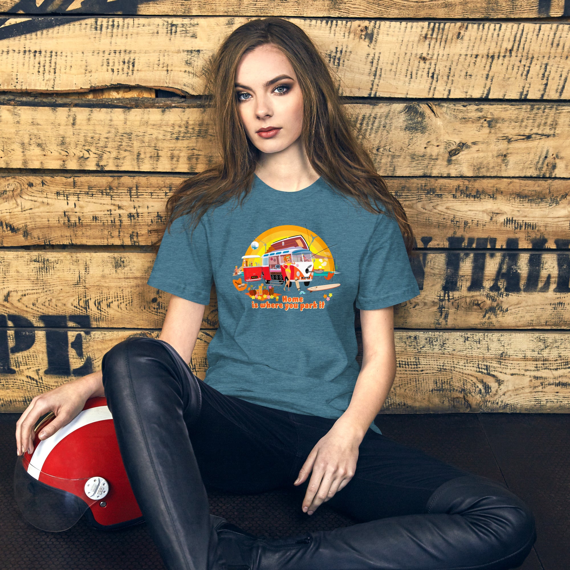 Unisex cotton t-shirt Ultra Combi on dark heather colors