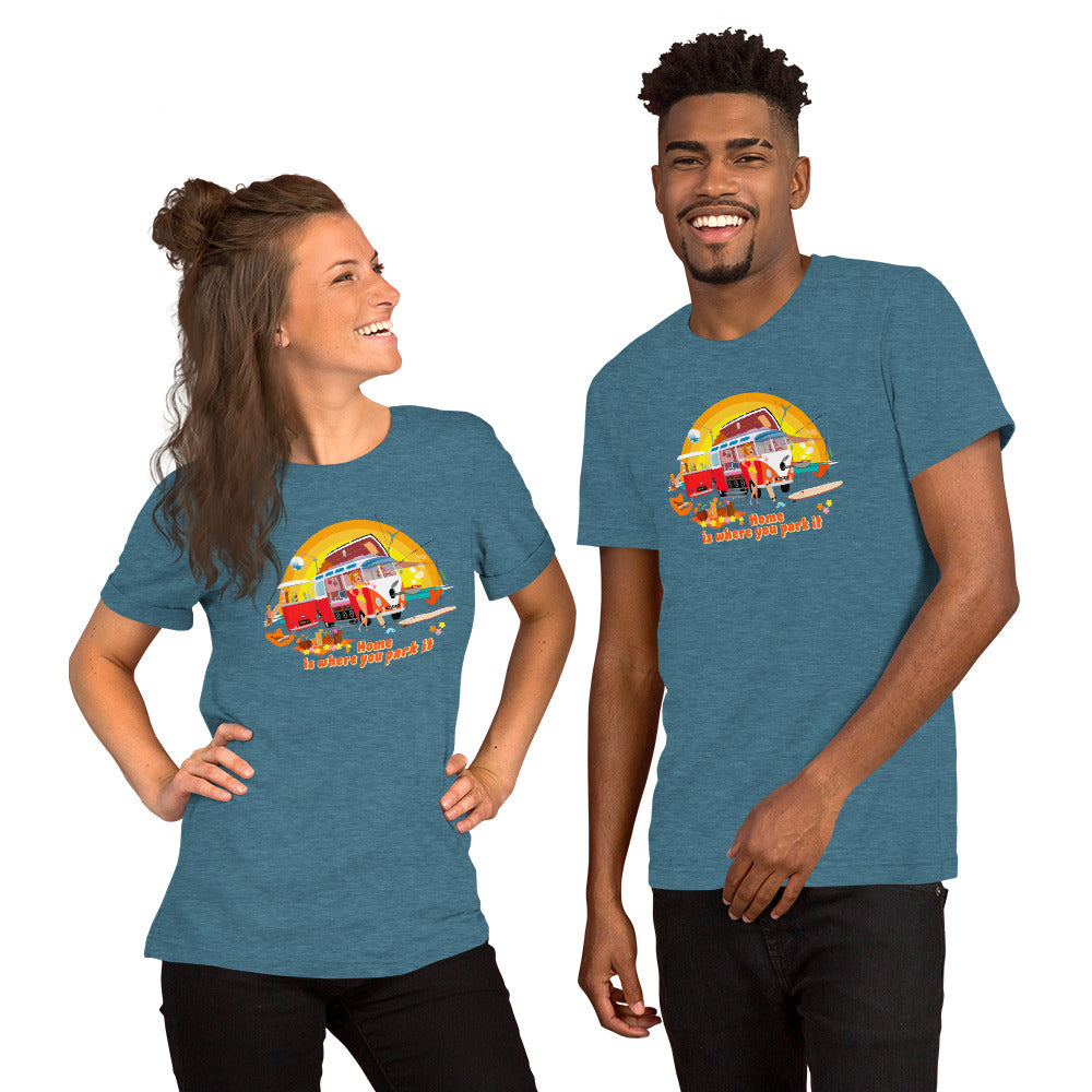 Unisex cotton t-shirt Ultra Combi on dark heather colors