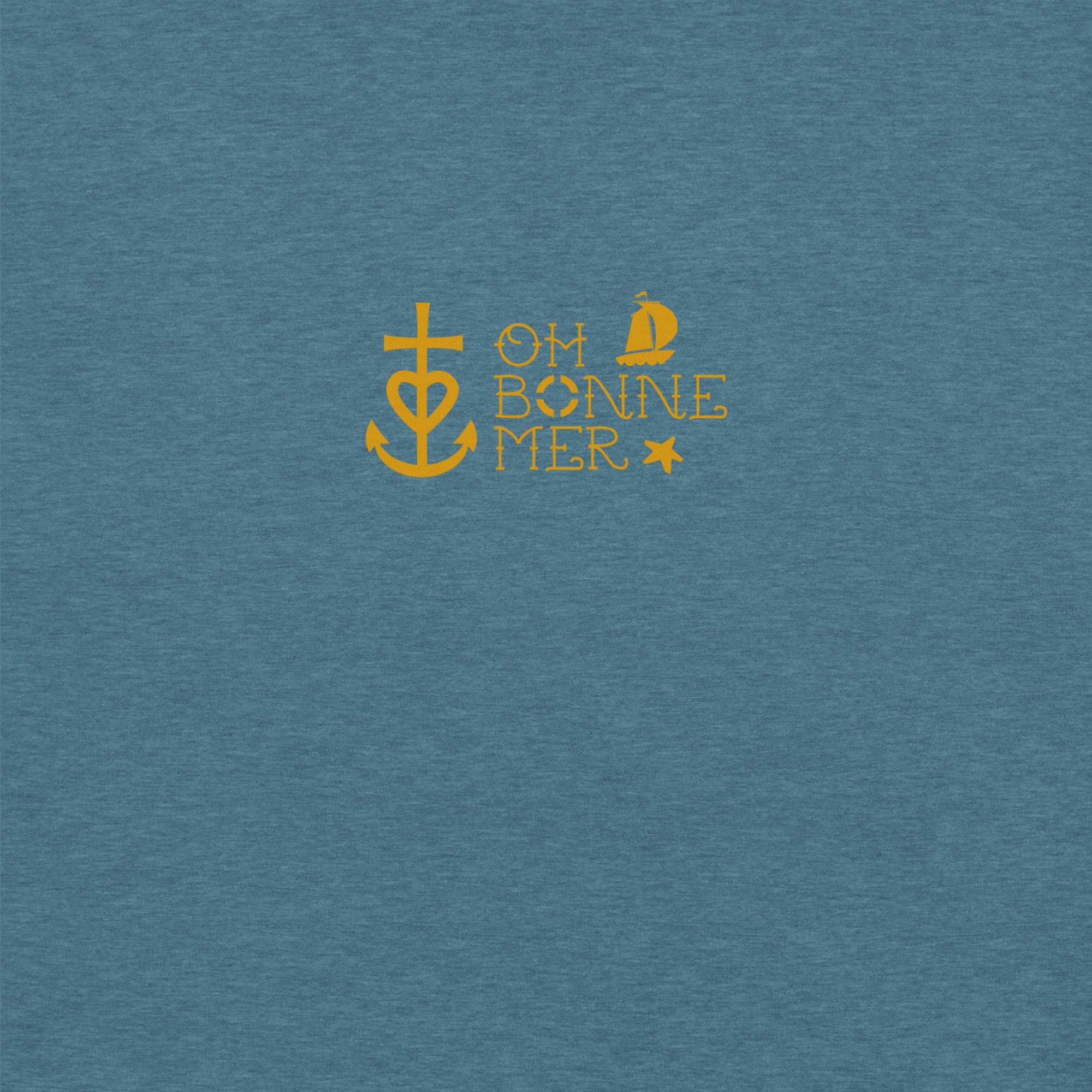 Unisex cotton t-shirt Oh Bonne Mer 2 on dark heather colors