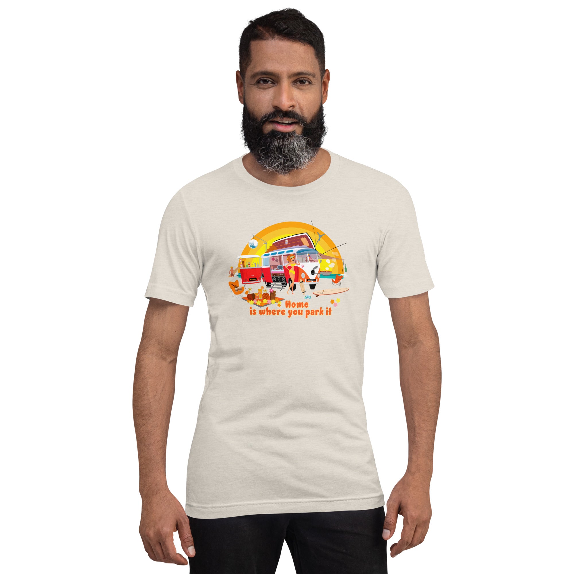 Unisex cotton t-shirt Ultra Combi on light heather colors