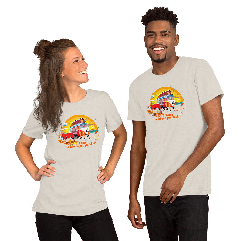 Unisex cotton t-shirt Ultra Combi on light heather colors