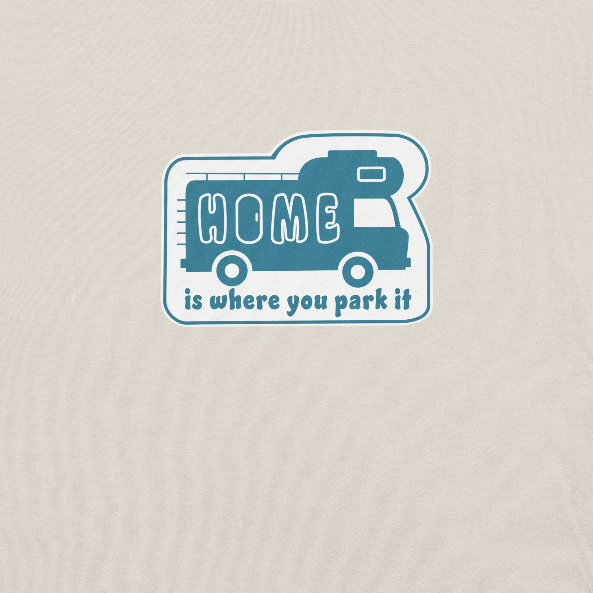 Unisex cotton t-shirt Bold Camper Van on light heather colors