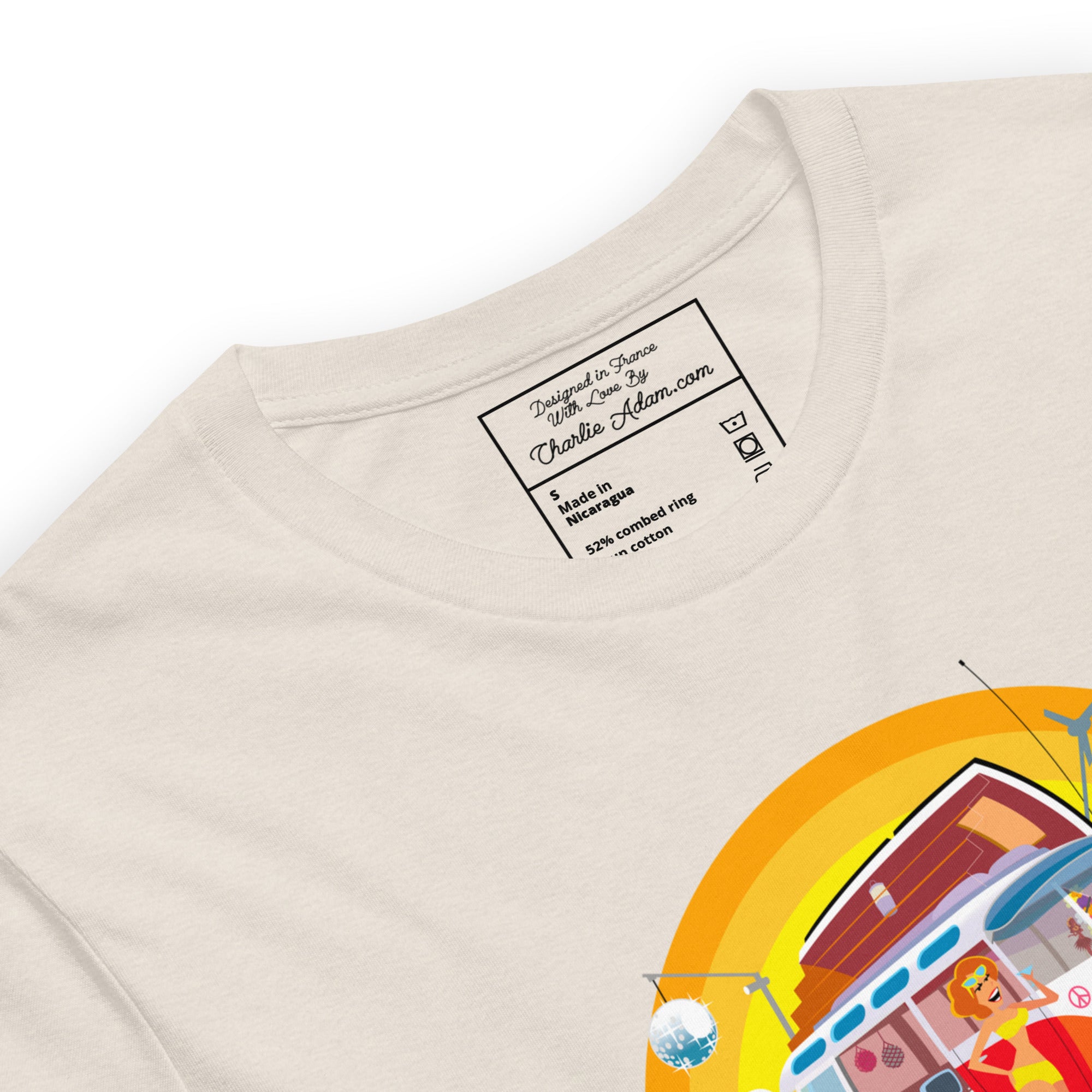 Unisex cotton t-shirt Ultra Combi on light heather colors