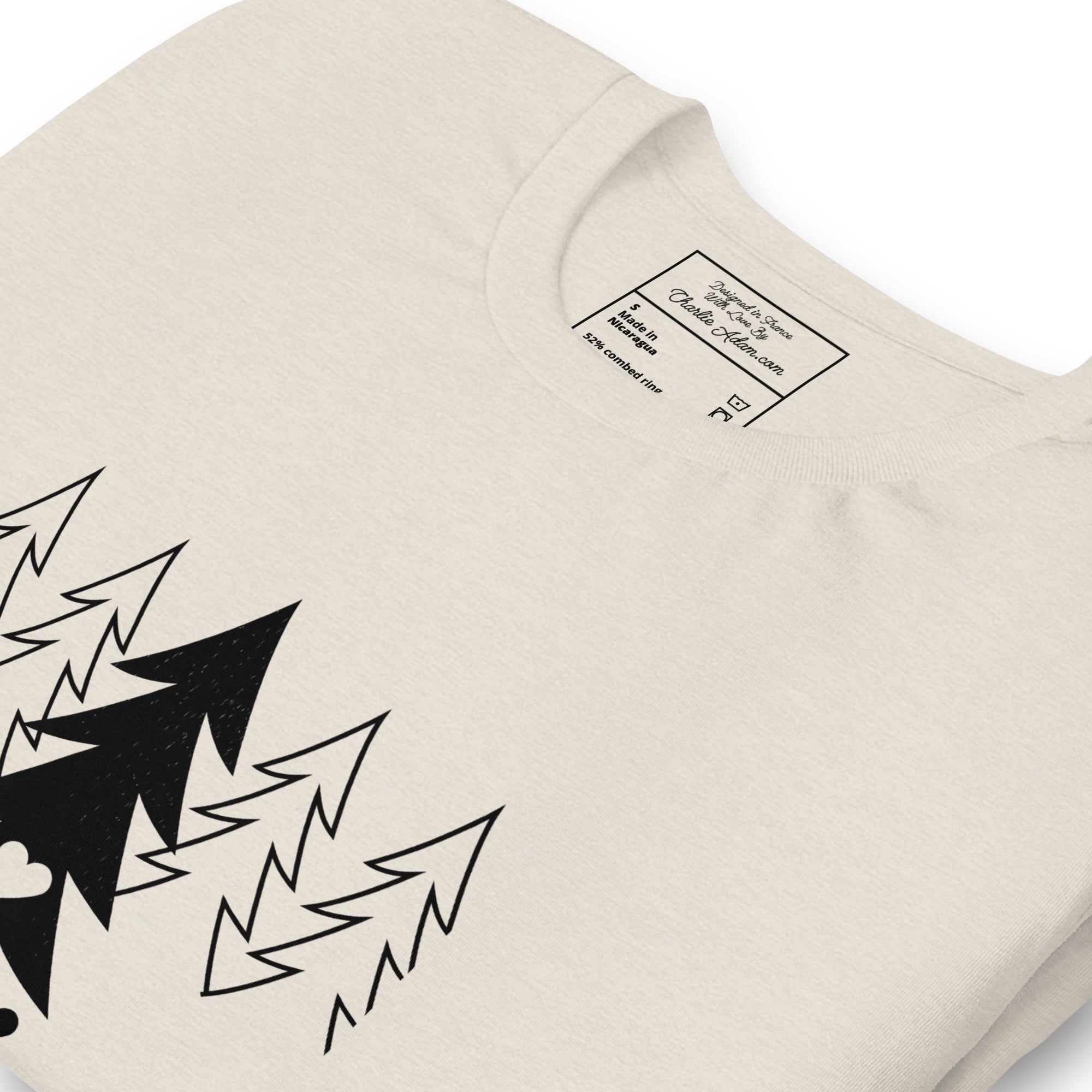 Unisex t-shirt Tree hugging zone on light heather colors