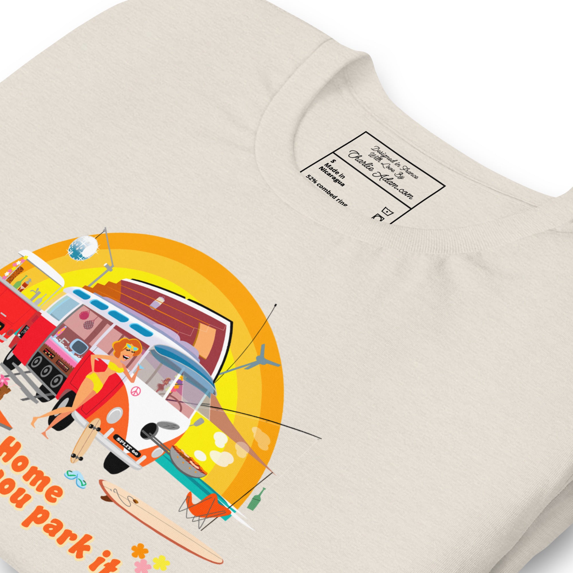 Unisex cotton t-shirt Ultra Combi on light heather colors