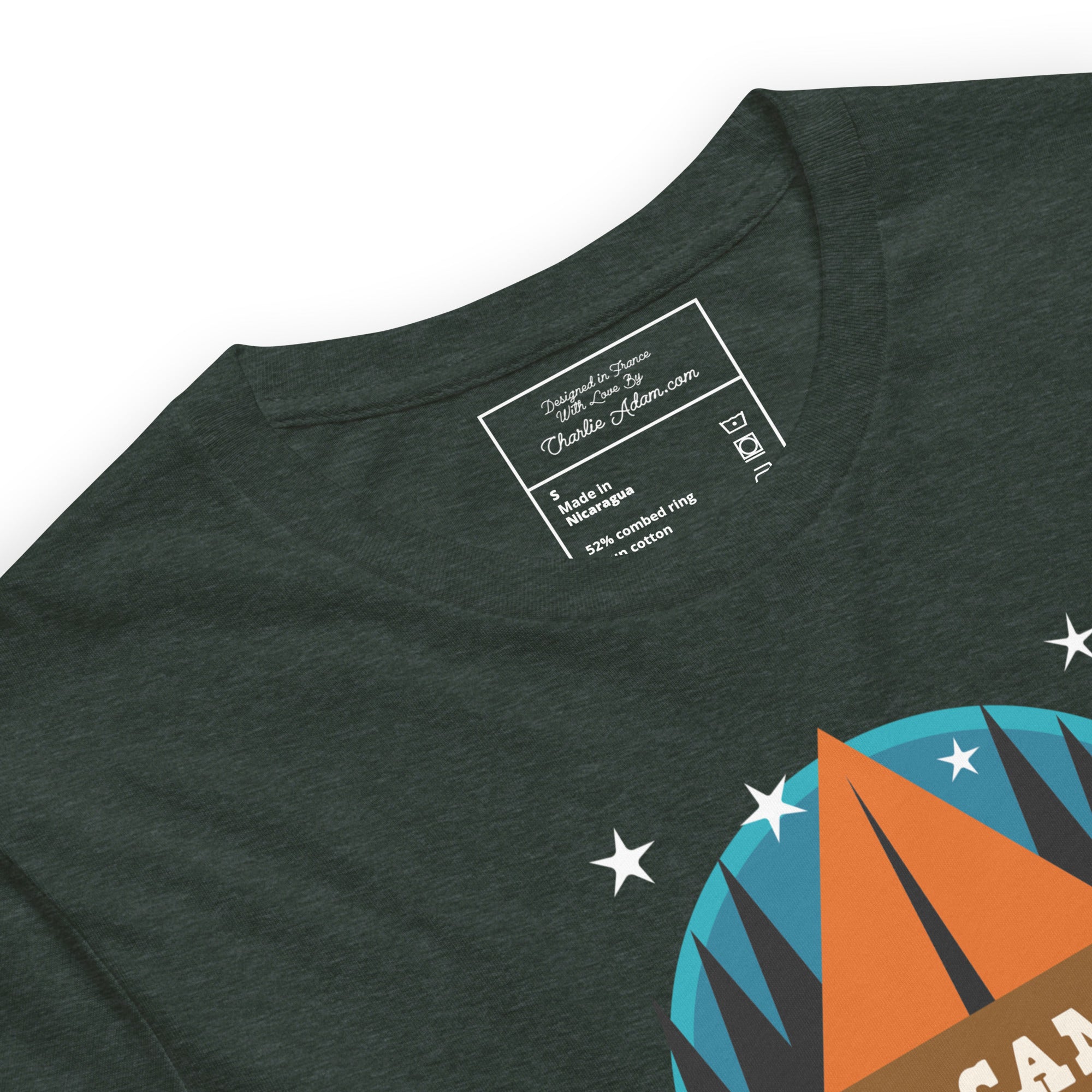 Unisex t-shirt Free camping is not a crime on dark heather colors