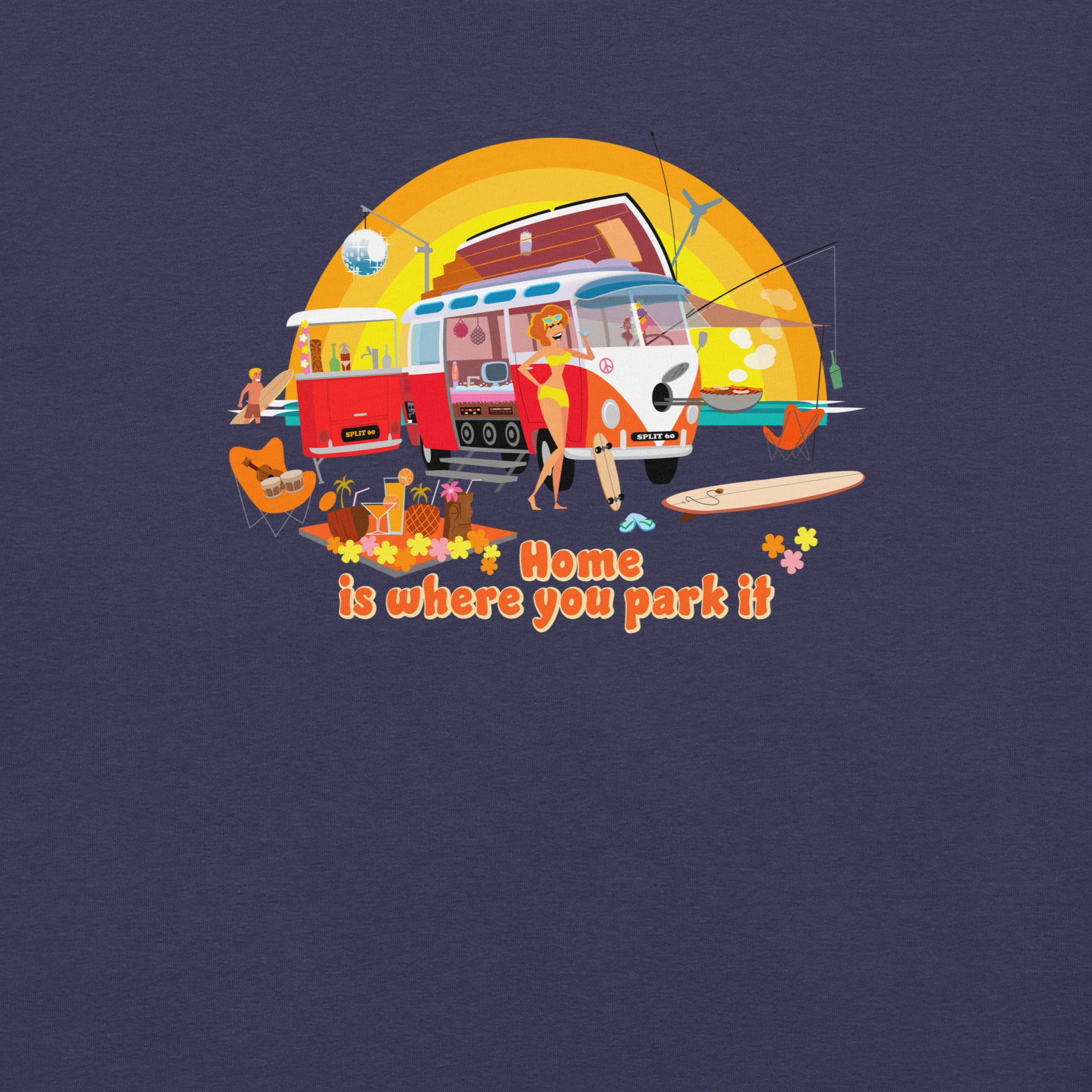 Unisex cotton t-shirt Ultra Combi on dark heather colors