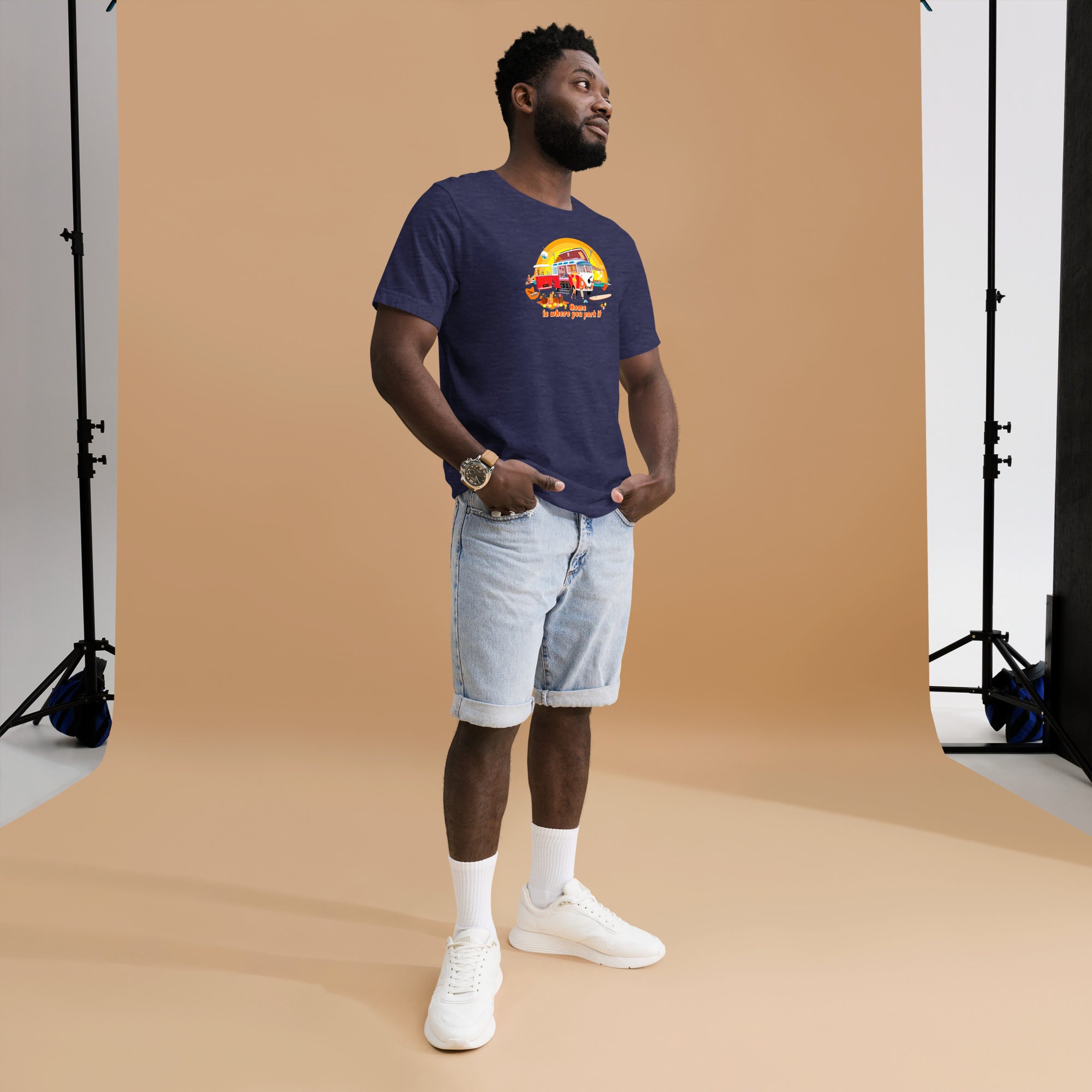 Unisex cotton t-shirt Ultra Combi on dark heather colors