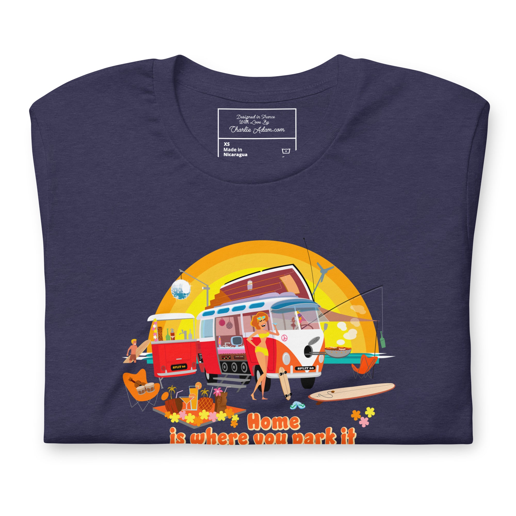 Unisex cotton t-shirt Ultra Combi on dark heather colors