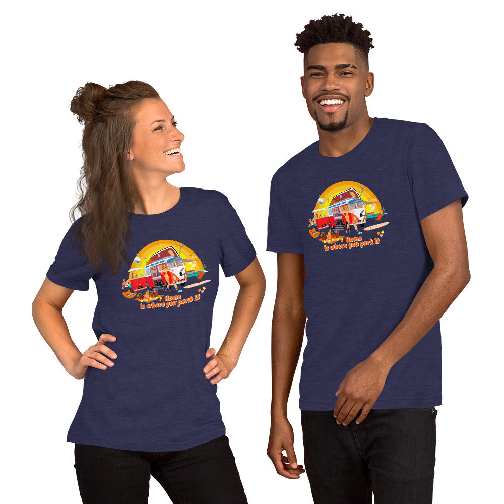 Unisex cotton t-shirt Ultra Combi on dark heather colors