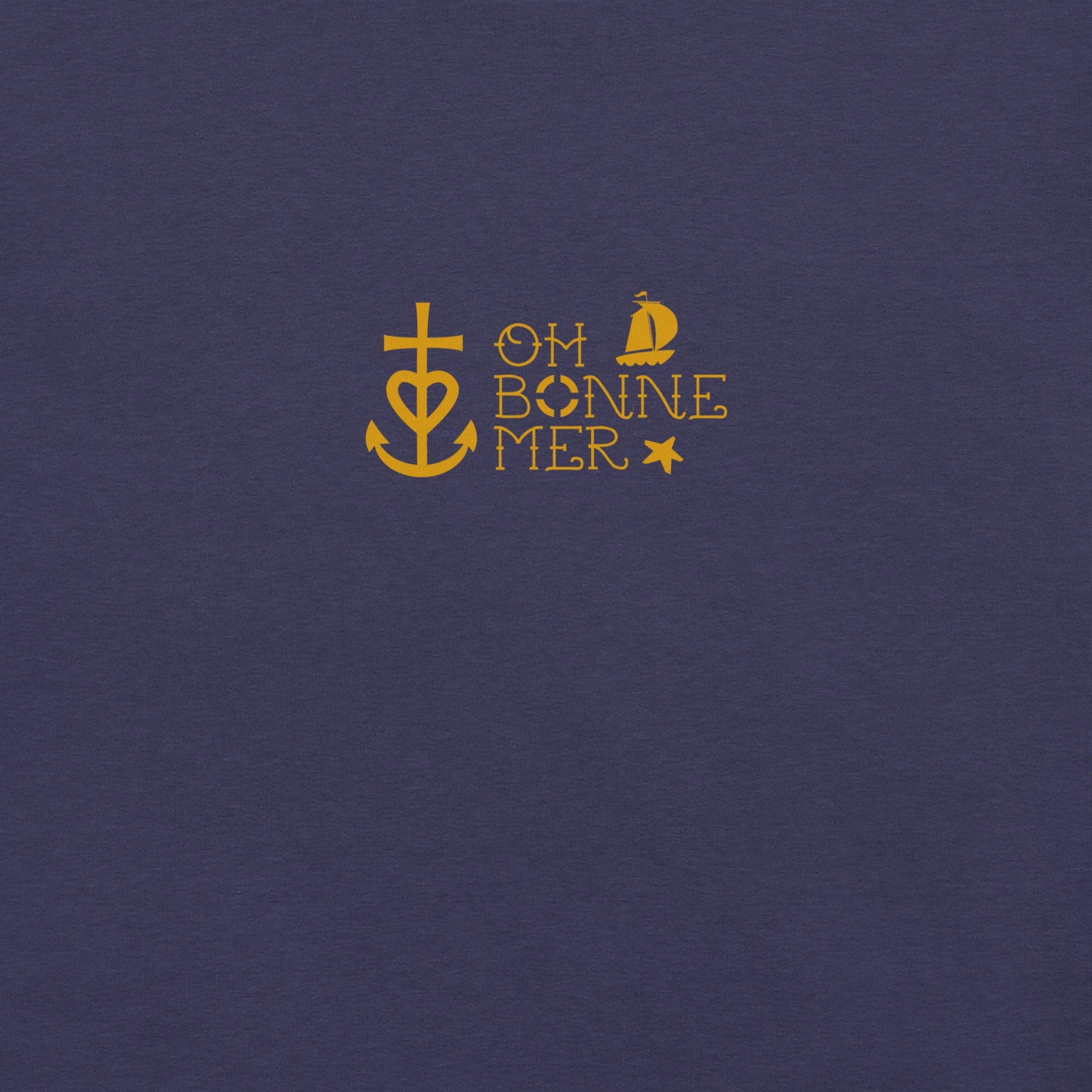 Unisex cotton t-shirt Oh Bonne Mer 2 on dark heather colors