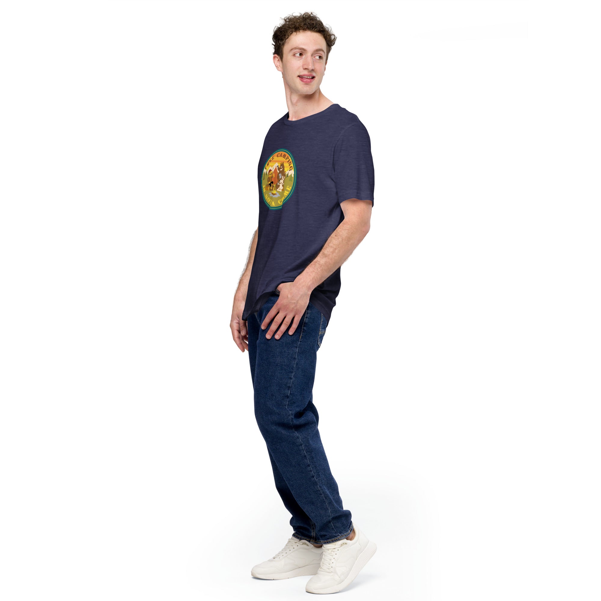 Unisex t-shirt Free Camping is not a crime on dark heather colors