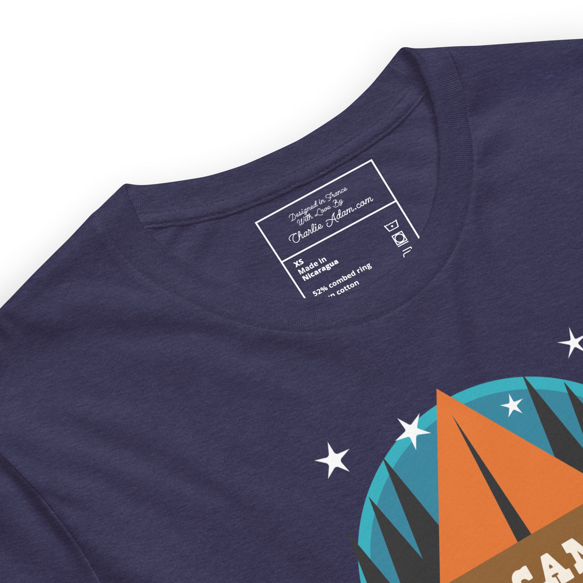 Unisex t-shirt Free camping is not a crime on dark heather colors