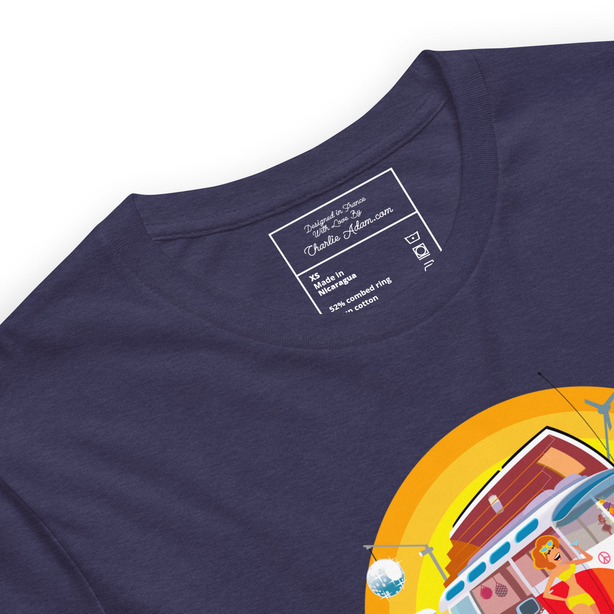 Unisex cotton t-shirt Ultra Combi on dark heather colors