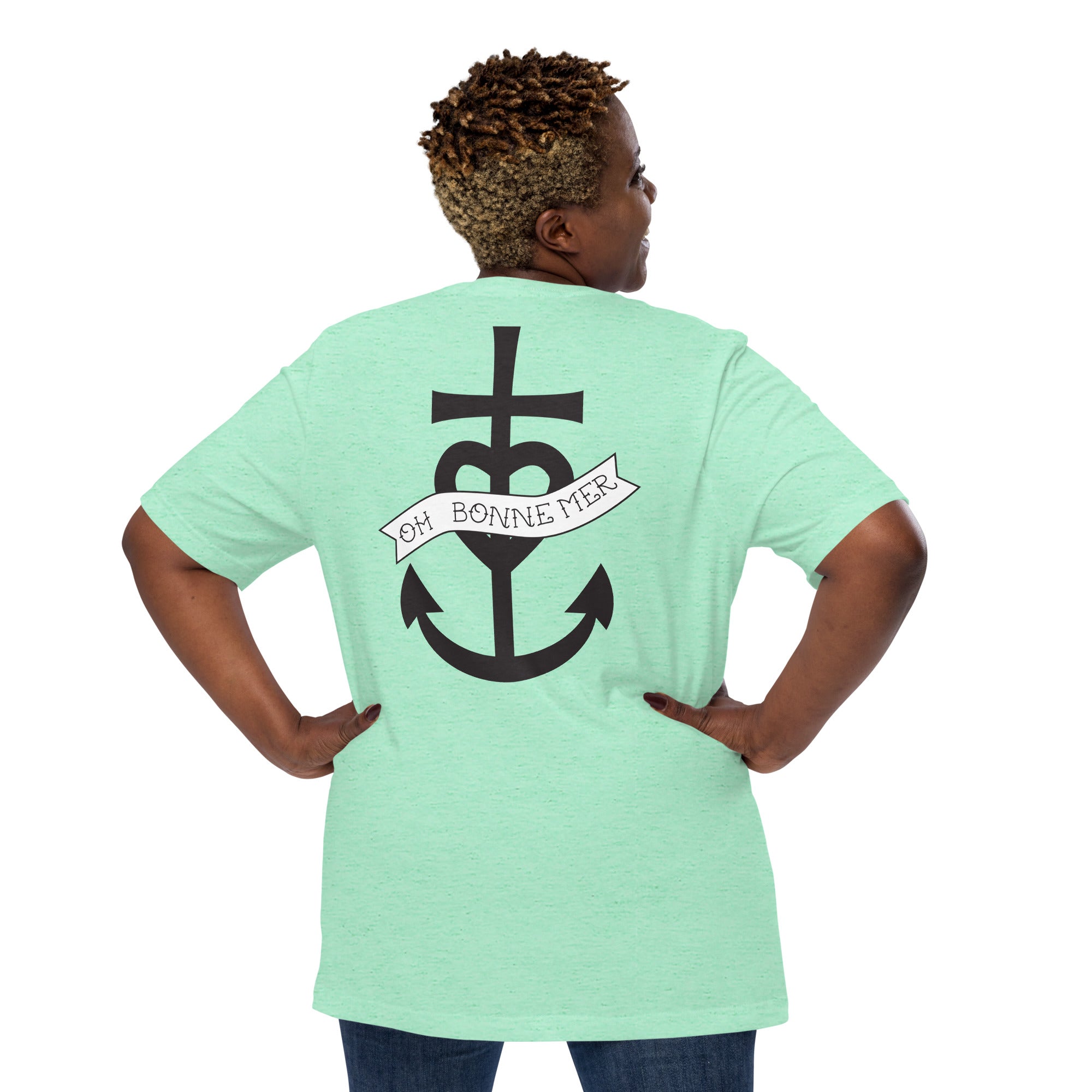 Unisex t-shirt Oh Bonne Mer 1 large printed pattern (back)