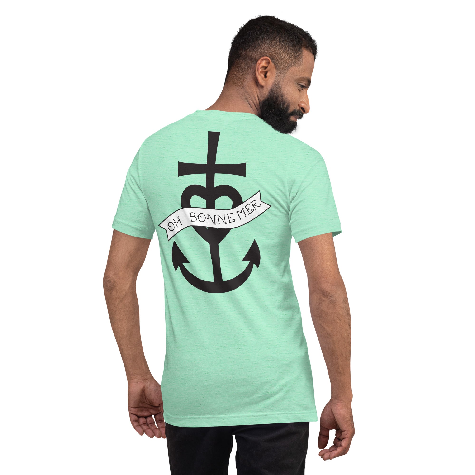 Unisex t-shirt Oh Bonne Mer 1 large printed pattern (back)