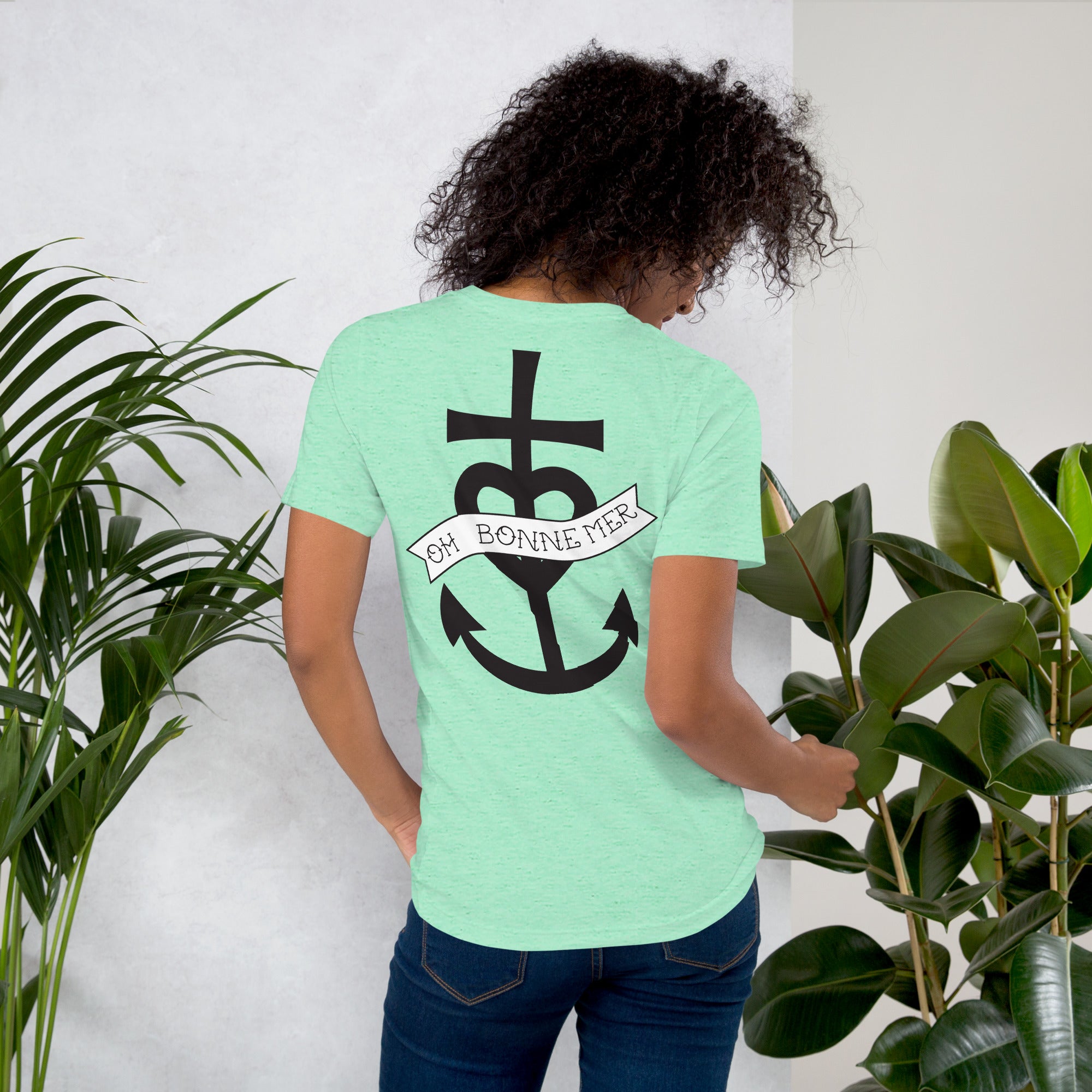 Unisex t-shirt Oh Bonne Mer 1 large printed pattern (back)