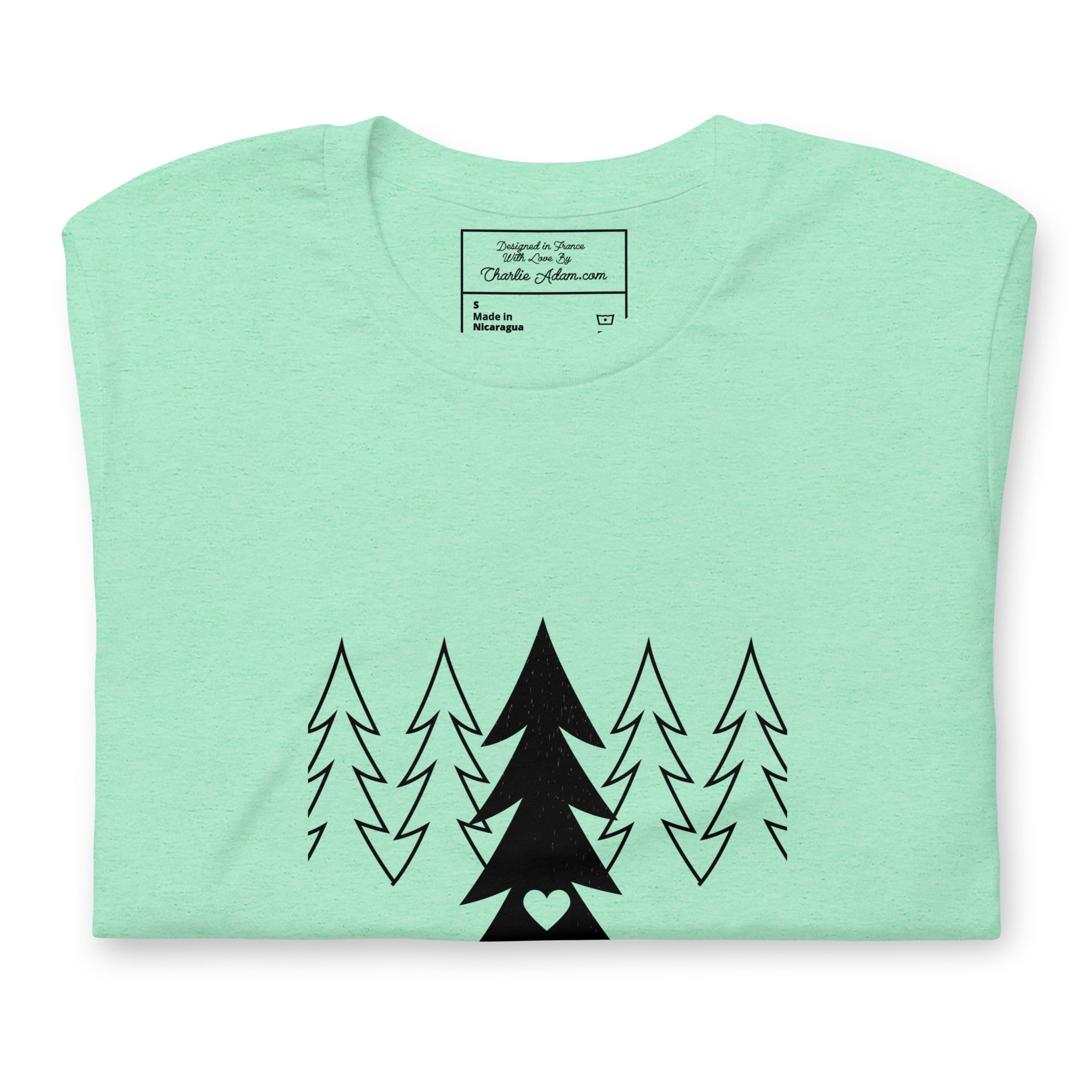 Unisex t-shirt Tree hugging zone on light heather colors