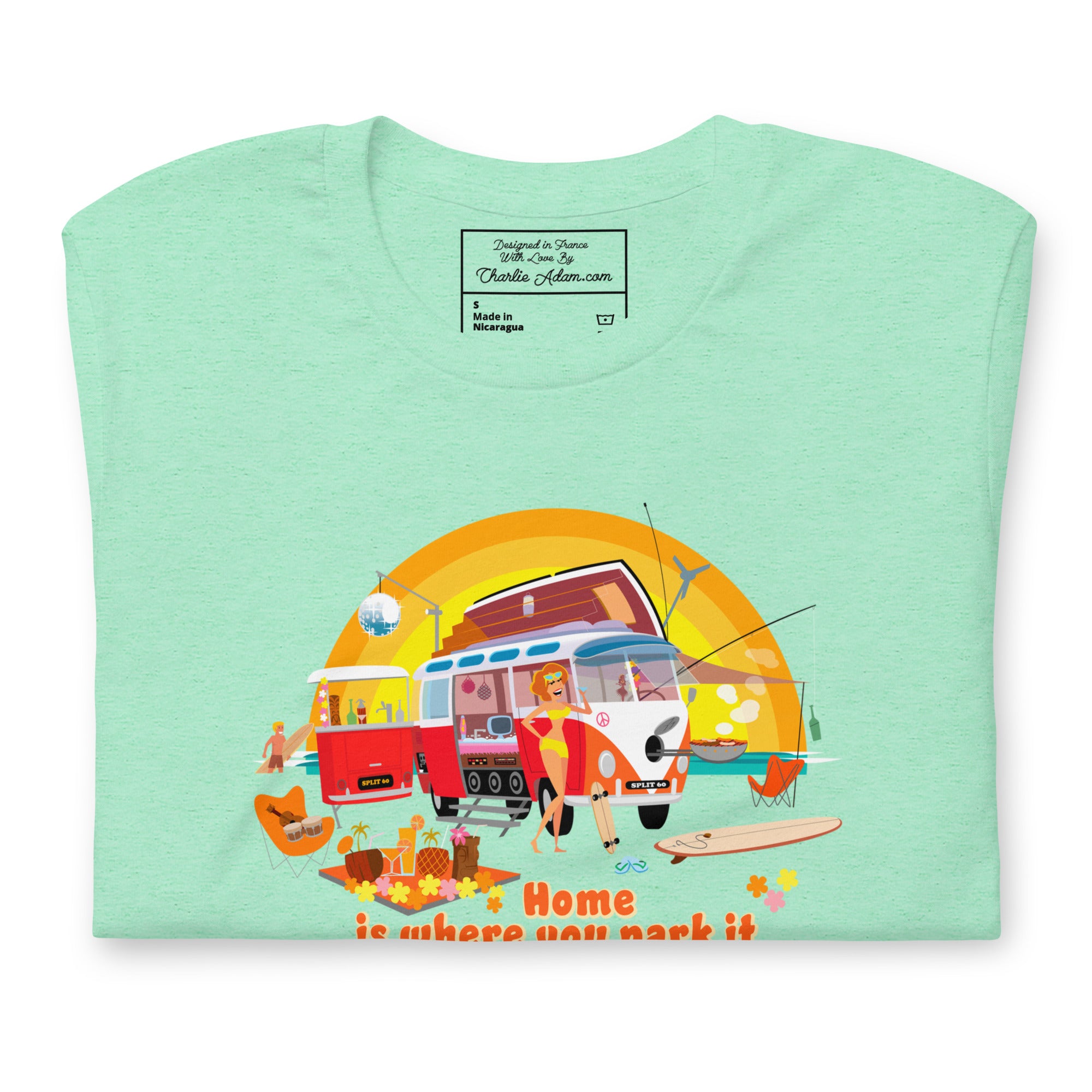Unisex cotton t-shirt Ultra Combi on light heather colors