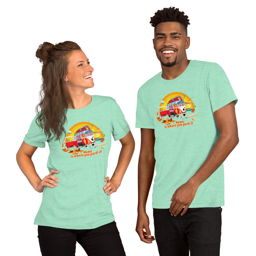 Unisex cotton t-shirt Ultra Combi on light heather colors
