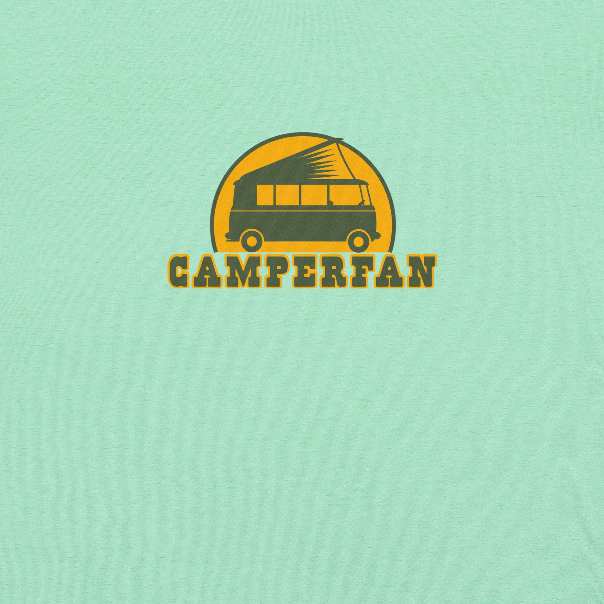 Unisex t-shirt Camperfan on light heather colors